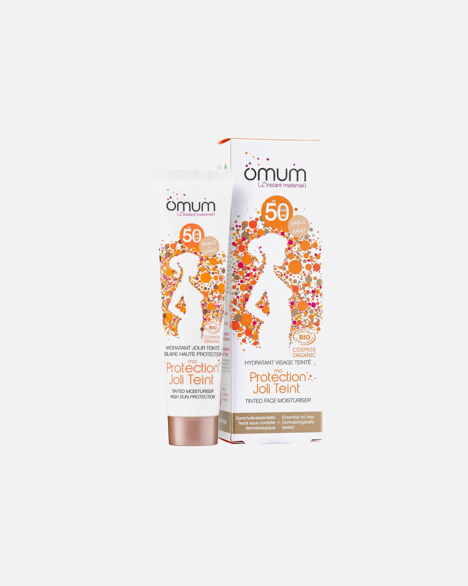 Crème solaire pour Femme Omum Ma Protection Joli Teint Sable