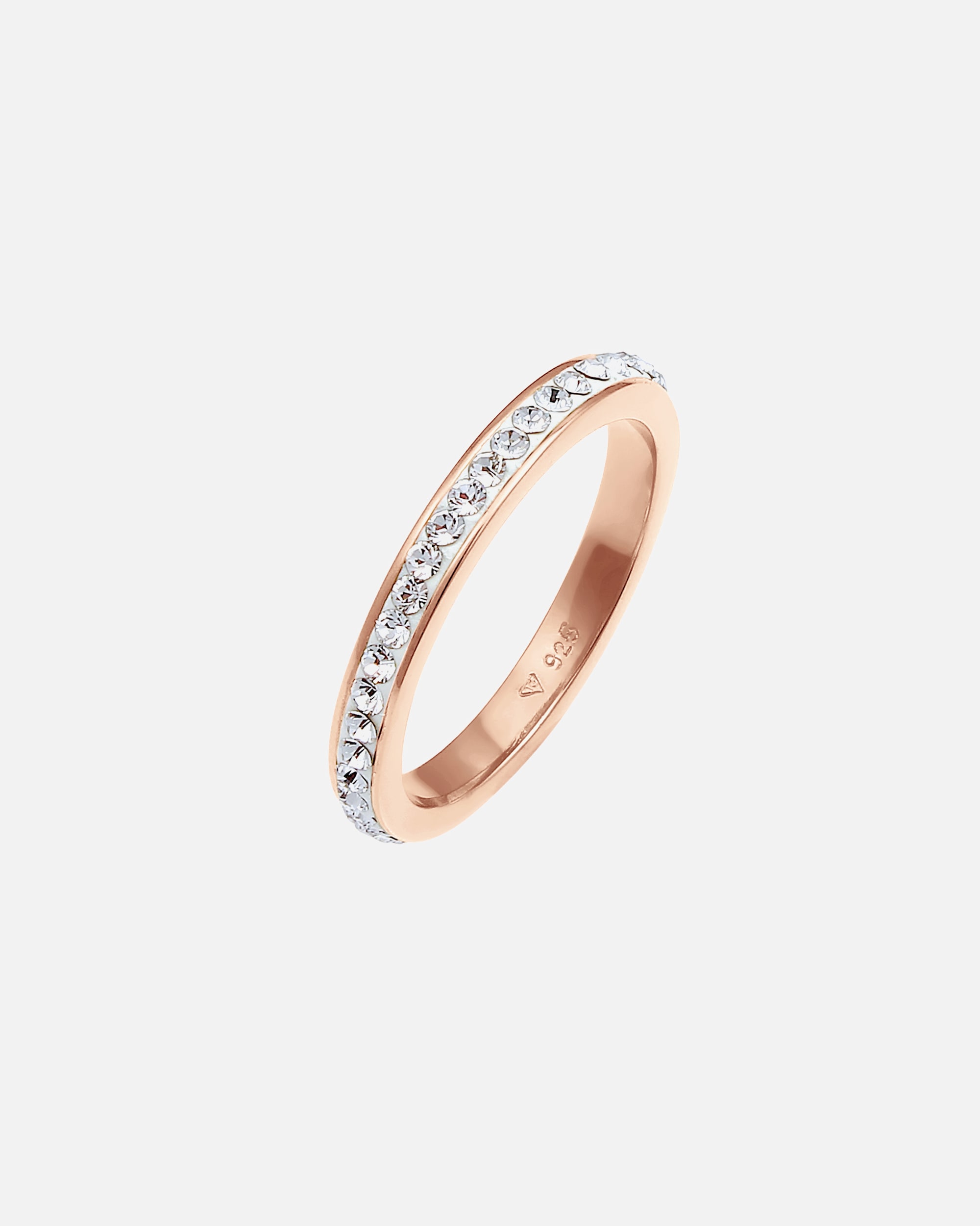 Bague pour Femme Elli Anneau de ruban Cristal 925 Argent 54