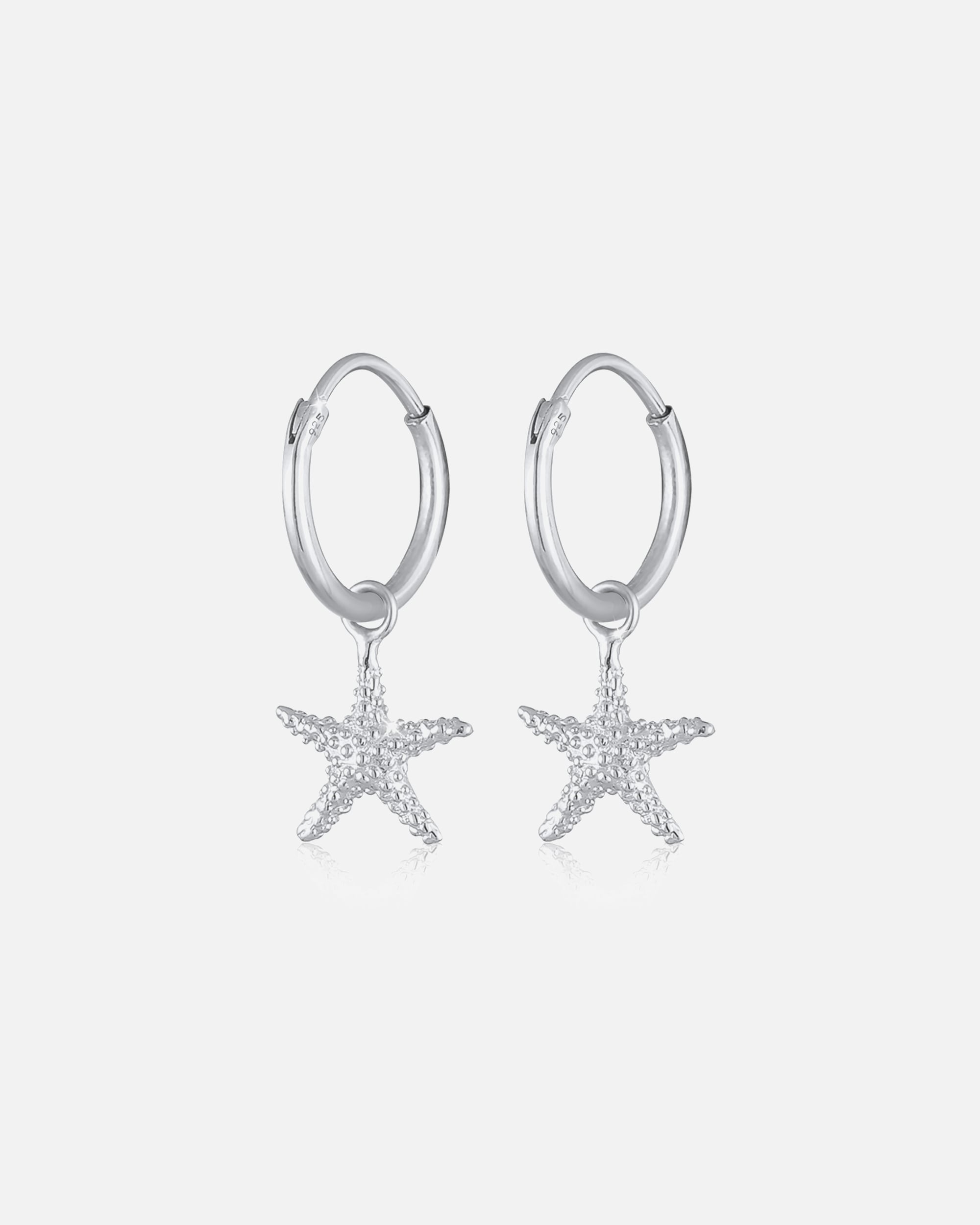 Boucles d'oreilles pour Femme Elli Créoles étoile de mer Vacances maritimes 925 Argent silberfarben