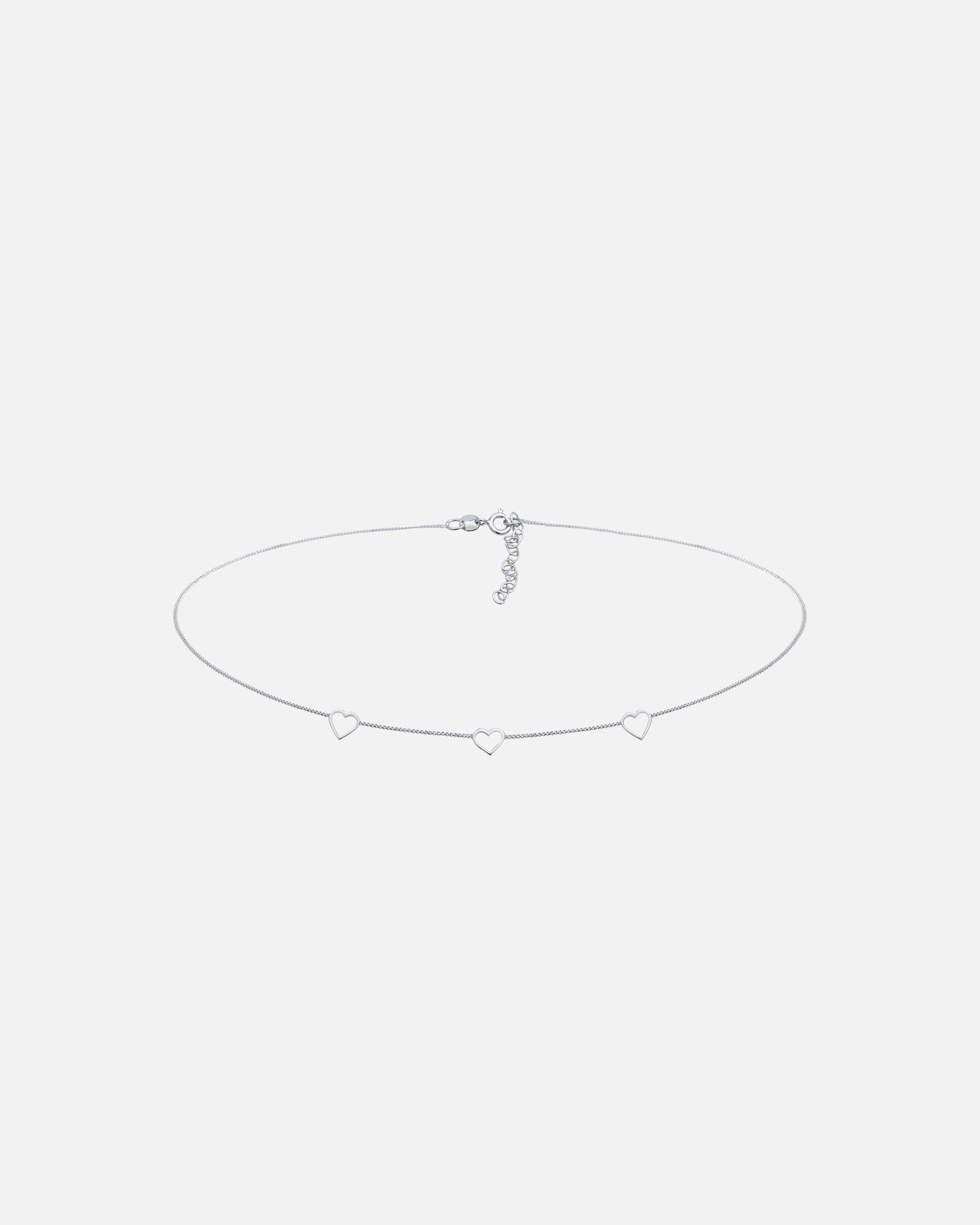 Collier pour Femme Elli Choker Cœur Cut Out Amour Romantique 925 Argent 36