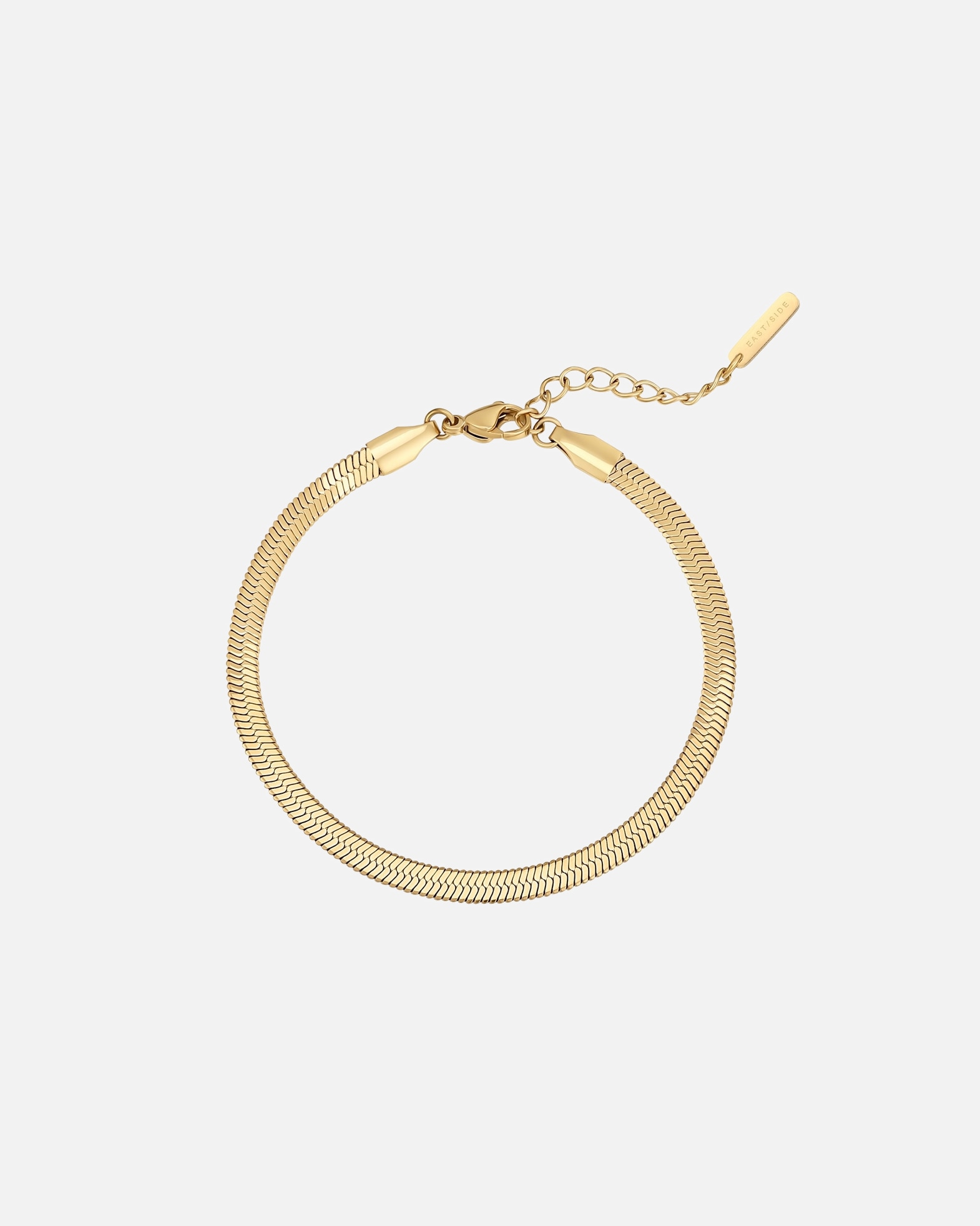Bracelet pour Femme Eastside Bracelet en Acier inoxydable en Or jaune Longueur de base 17,0 + rallonge 3,0 cm