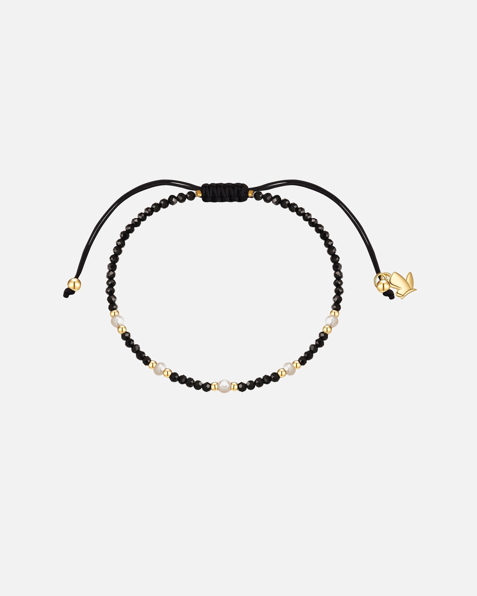 Bracelet pour Femme Glanzstücke München Bracelet en acier inoxydable en doré avec spinelle et perle d'eau douce Réglable 15,0 - 22,0 cm