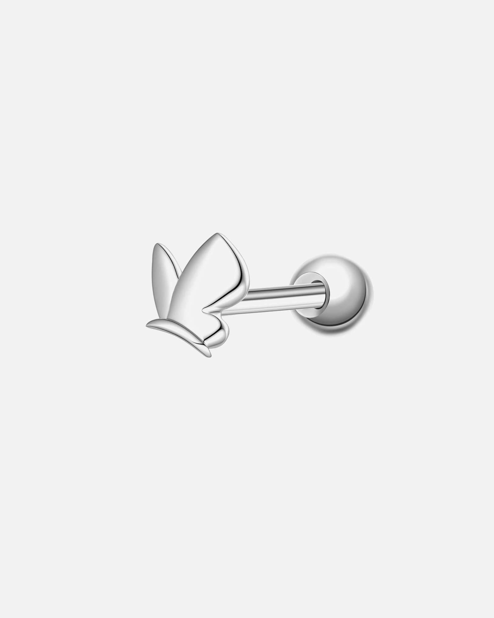 Boucles d'oreilles pour Femme Glanzstücke München Piercing Papillon en argent sterling en argent 4,4 mm