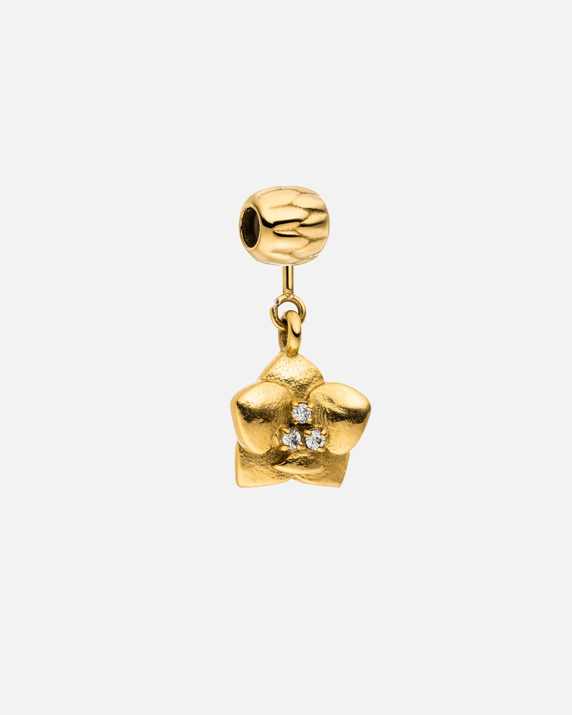 Pendentif pour Unisexe Purelei LEI Orchid Breloque 100% acier inoxydable Or