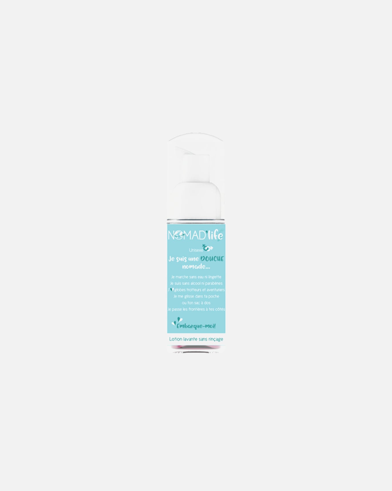 Gel douche pour Unisexe Nomad'Life Lotion Lavante Sans Rincage Unisexe Embarque-Moi! 50 ml