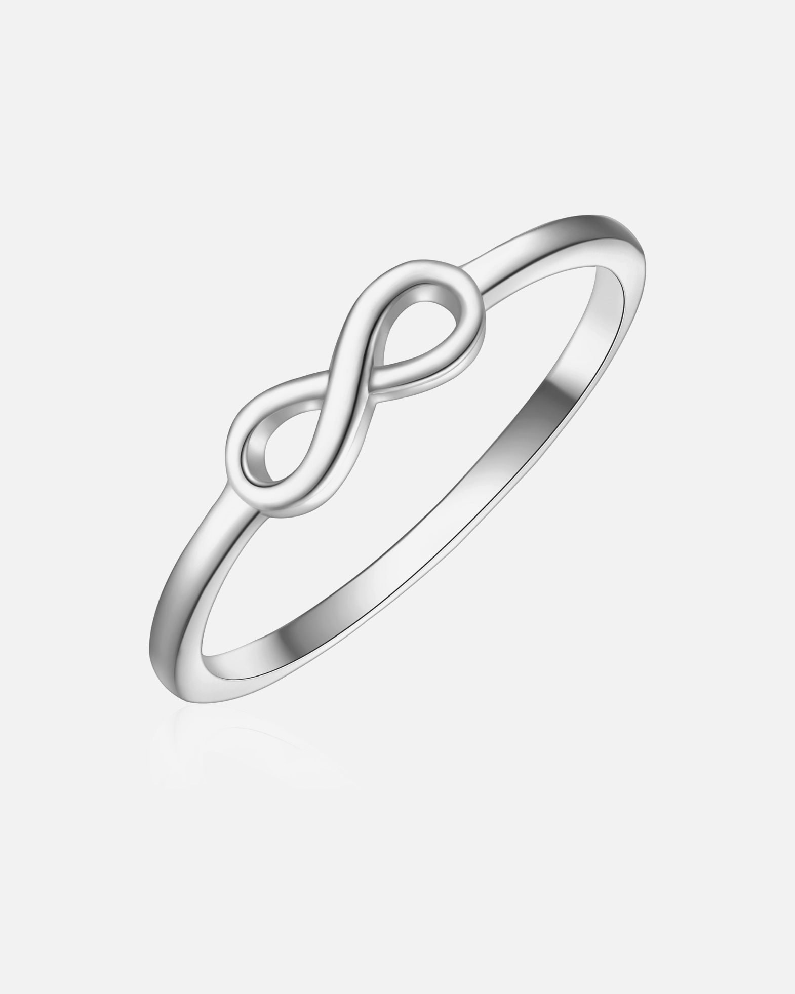 Bague pour Femme Glanzstücke München Bague Infinity en argent sterling en argent 48