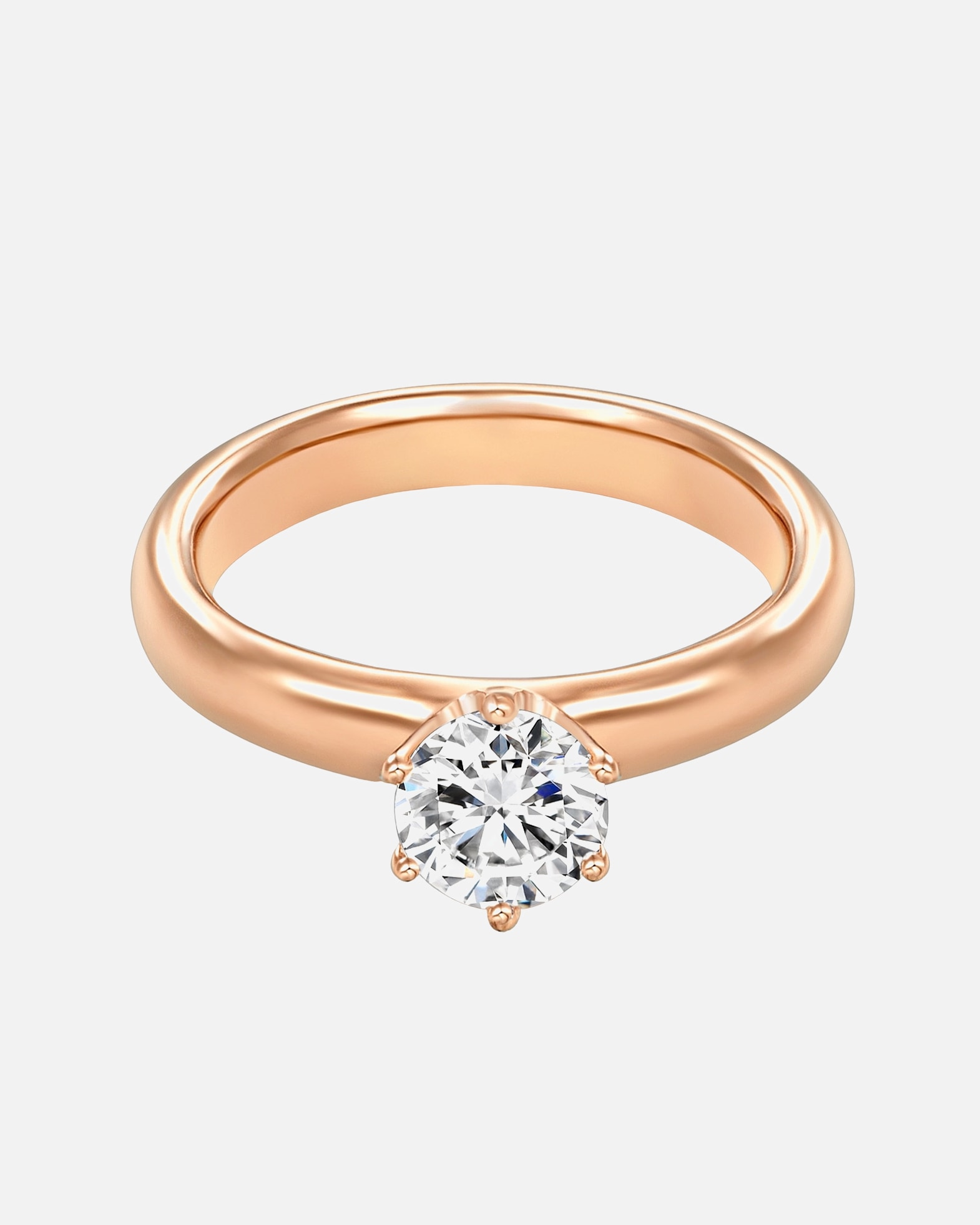 Bague pour Femme Trilani Bague en argent Argent sterling Oxyde de zirconium (CZ) en Or rose 48