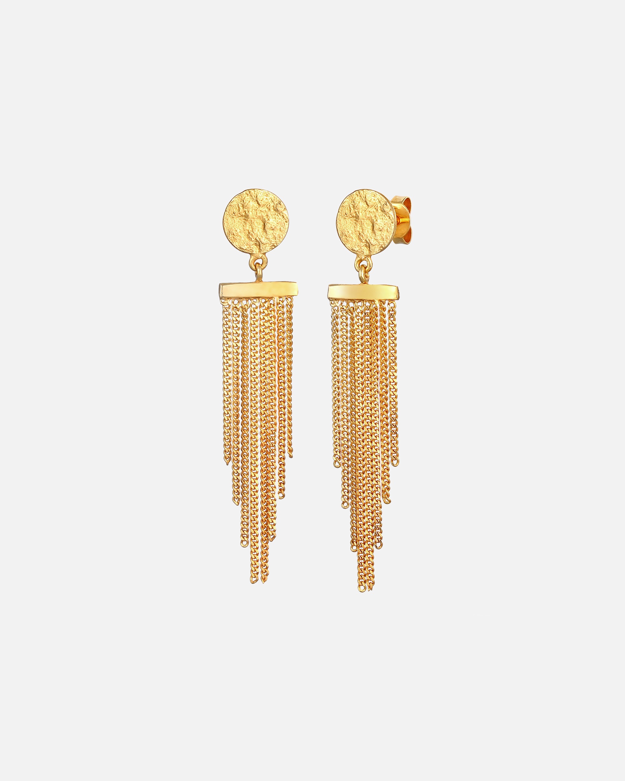 Boucles d'oreilles pour Femme Elli Femmes pendentif d'oreilles plaquette look élégant en argent sterling 925 goldfarben