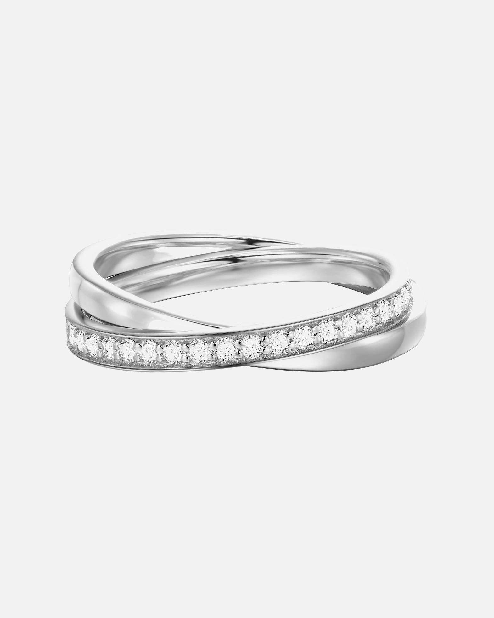 Bague pour Femme Glanzstücke München Bague en argent Argent sterling Oxyde de zirconium (CZ) en Argent 54