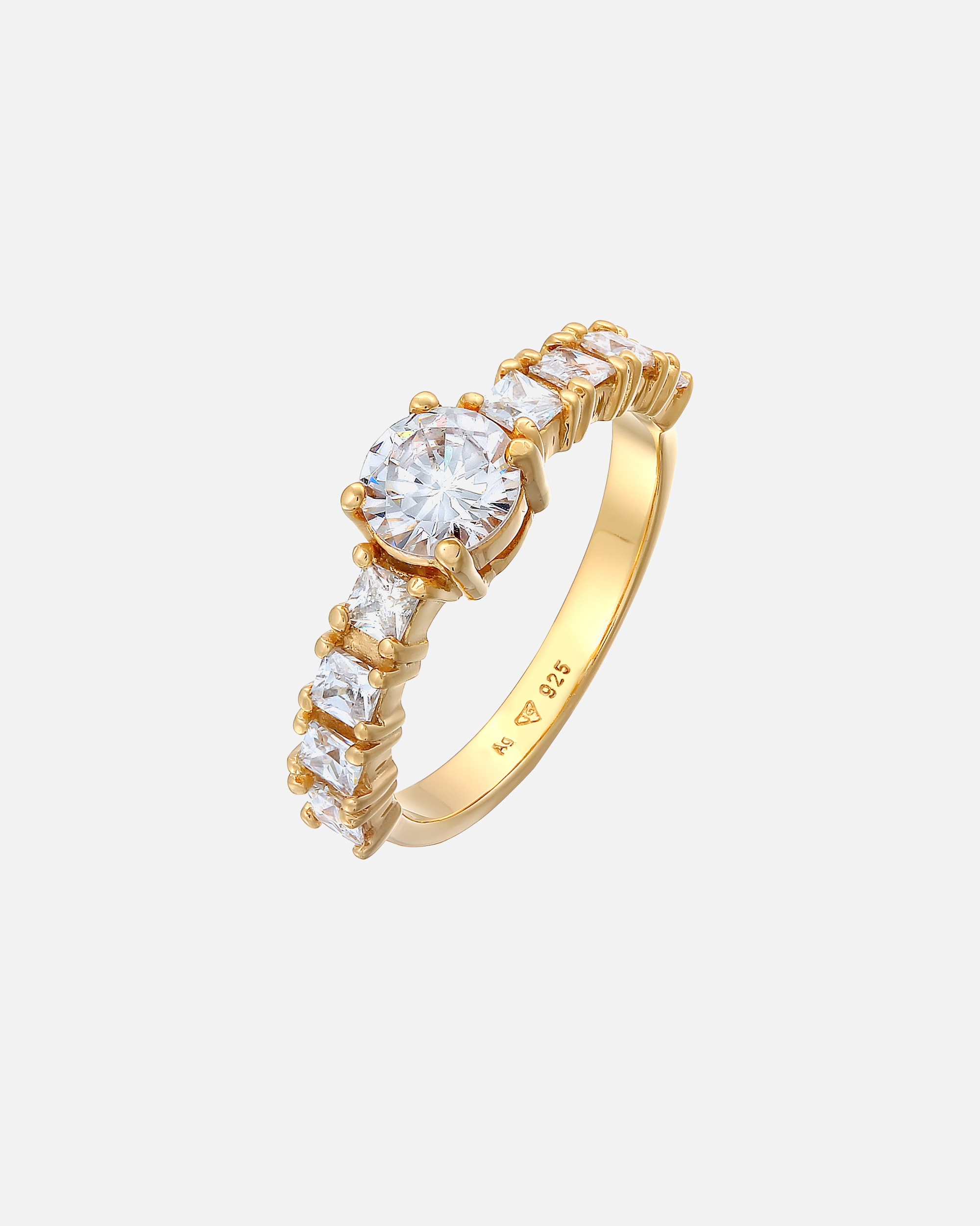 Bague pour Femme Elli Elli Ring Zirkonia Verlobung Eternity 925 Silber 52