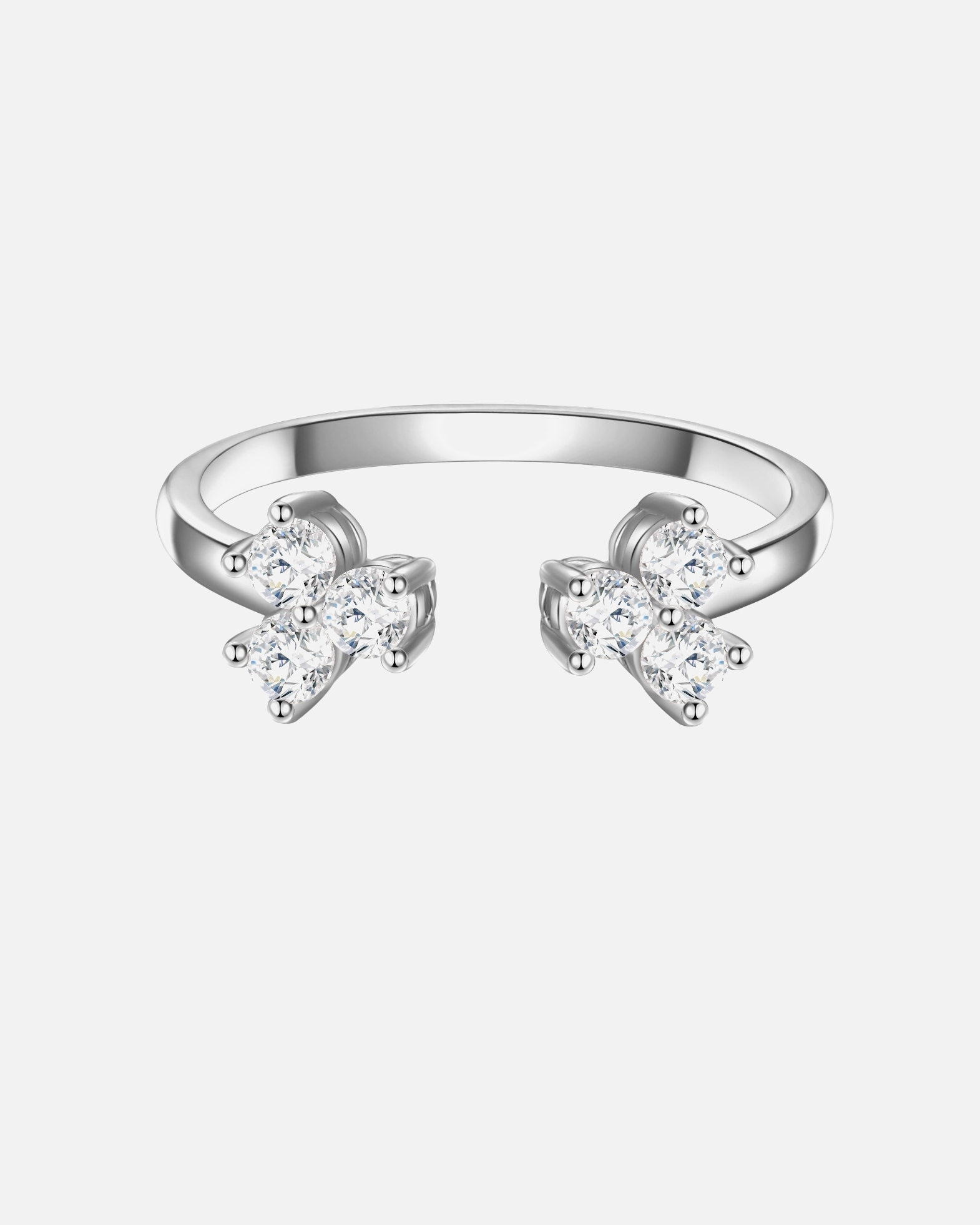 Bague pour Femme Glanzstücke München Bague en argent Argent sterling Oxyde de zirconium (CZ) en Argent 60