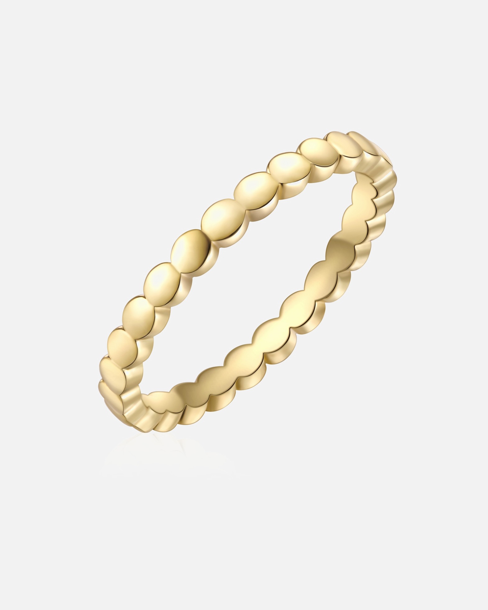 Bague pour Femme Glanzstücke München Bague en Argent Sterling en or jaune 50