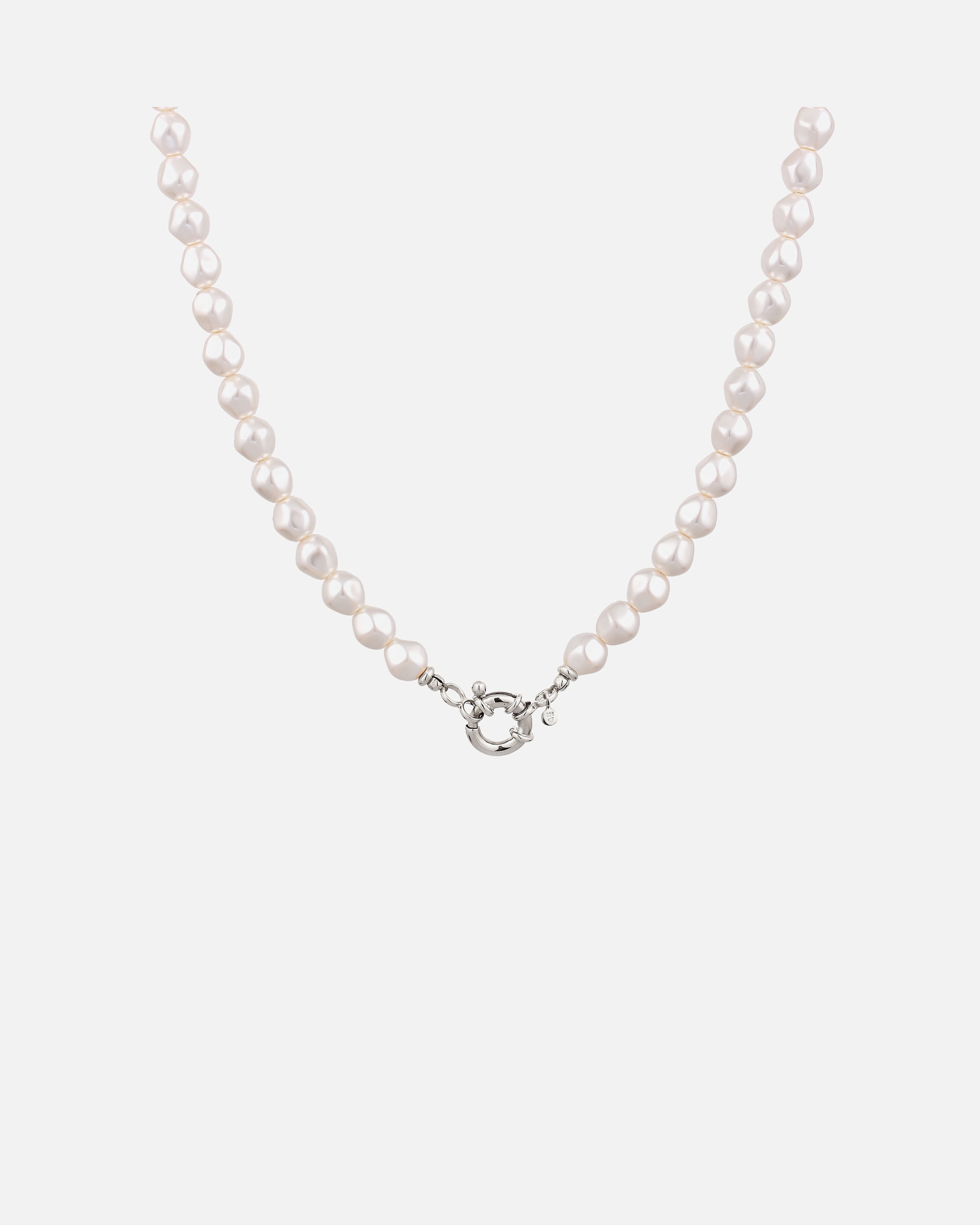 Collier pour Femme Elli Collier court avec perles Perle synthétique Blanche 925 Sterling Silver silberfarben