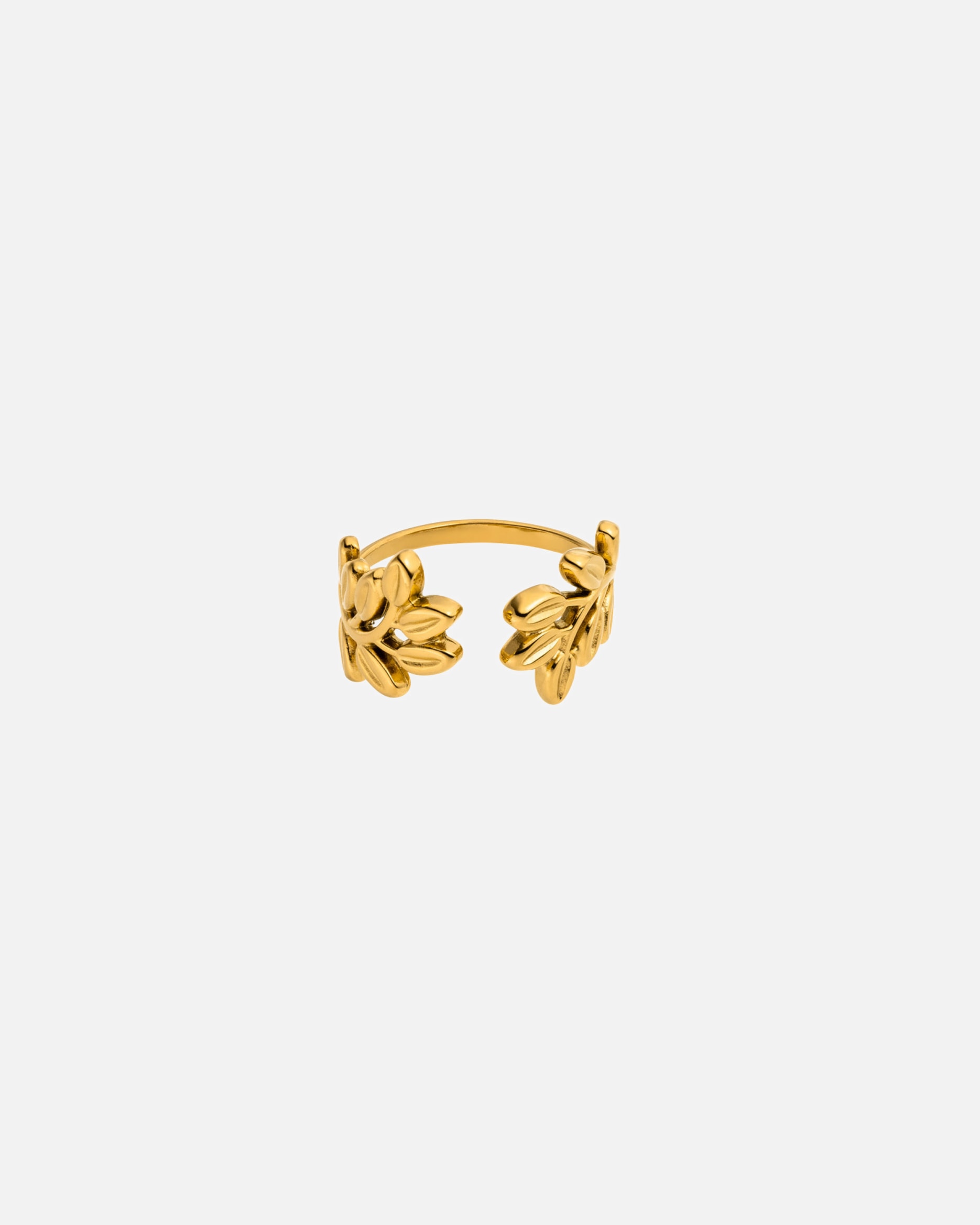 Bague pour Unisexe Purelei Leaf Anneau 100% acier inoxydable Or