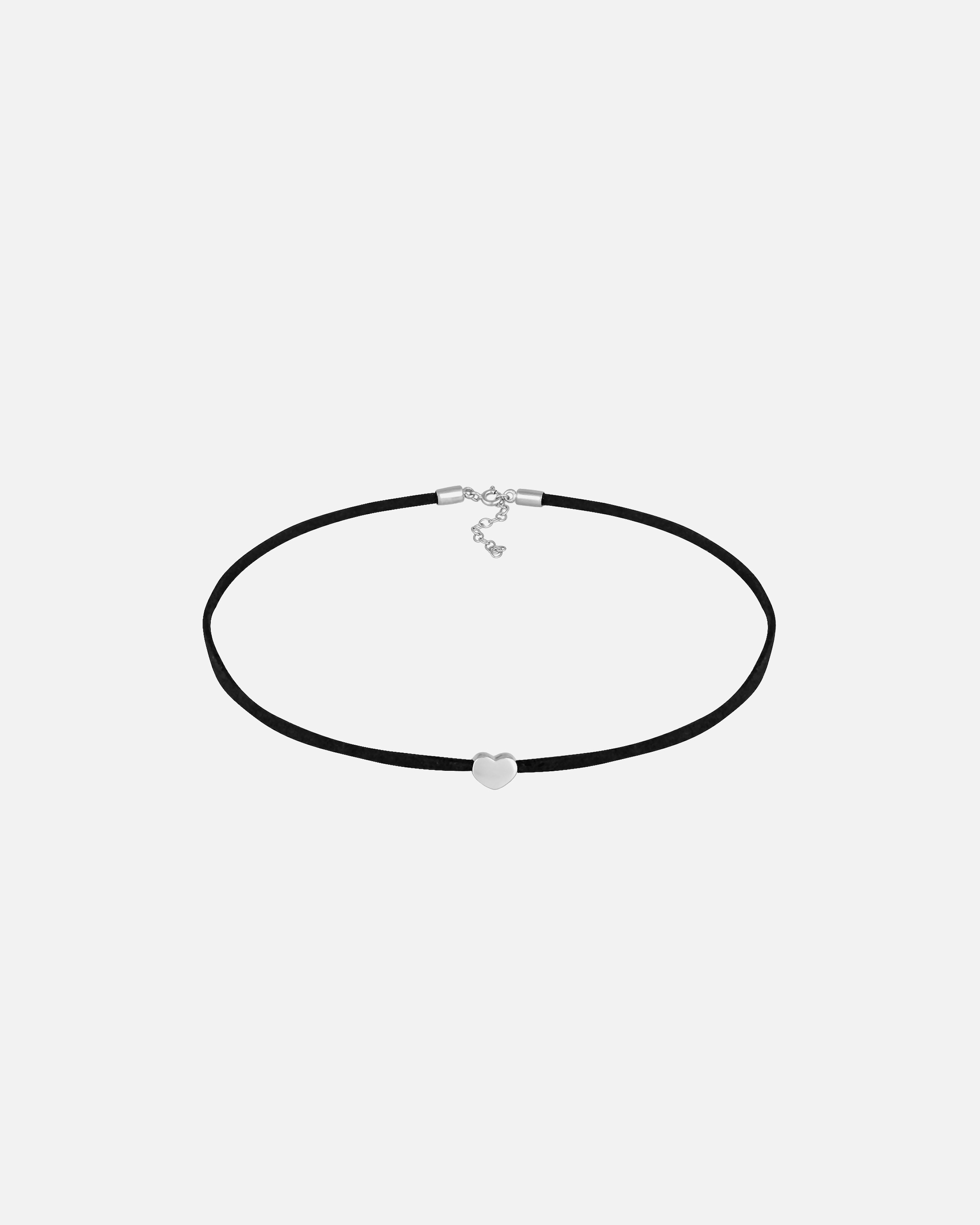 Collier pour Femme Elli Femmes Choker Coeur Symbole d'amour avec satin en argent sterling 925 silberfarben