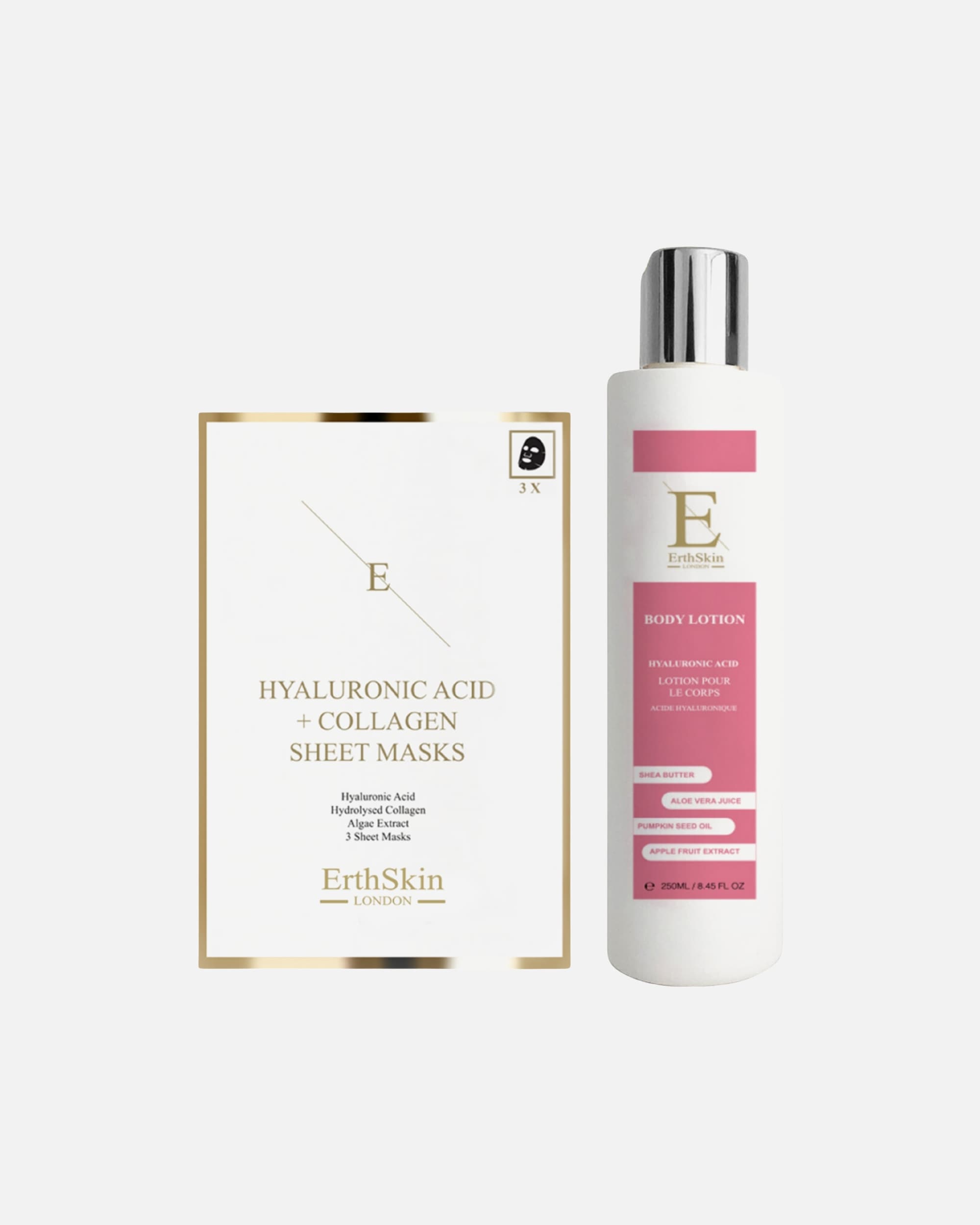 Coffret soin corps pour Femme ErthSkin London Coffret hydratant pour le corps et masque 1 pièce