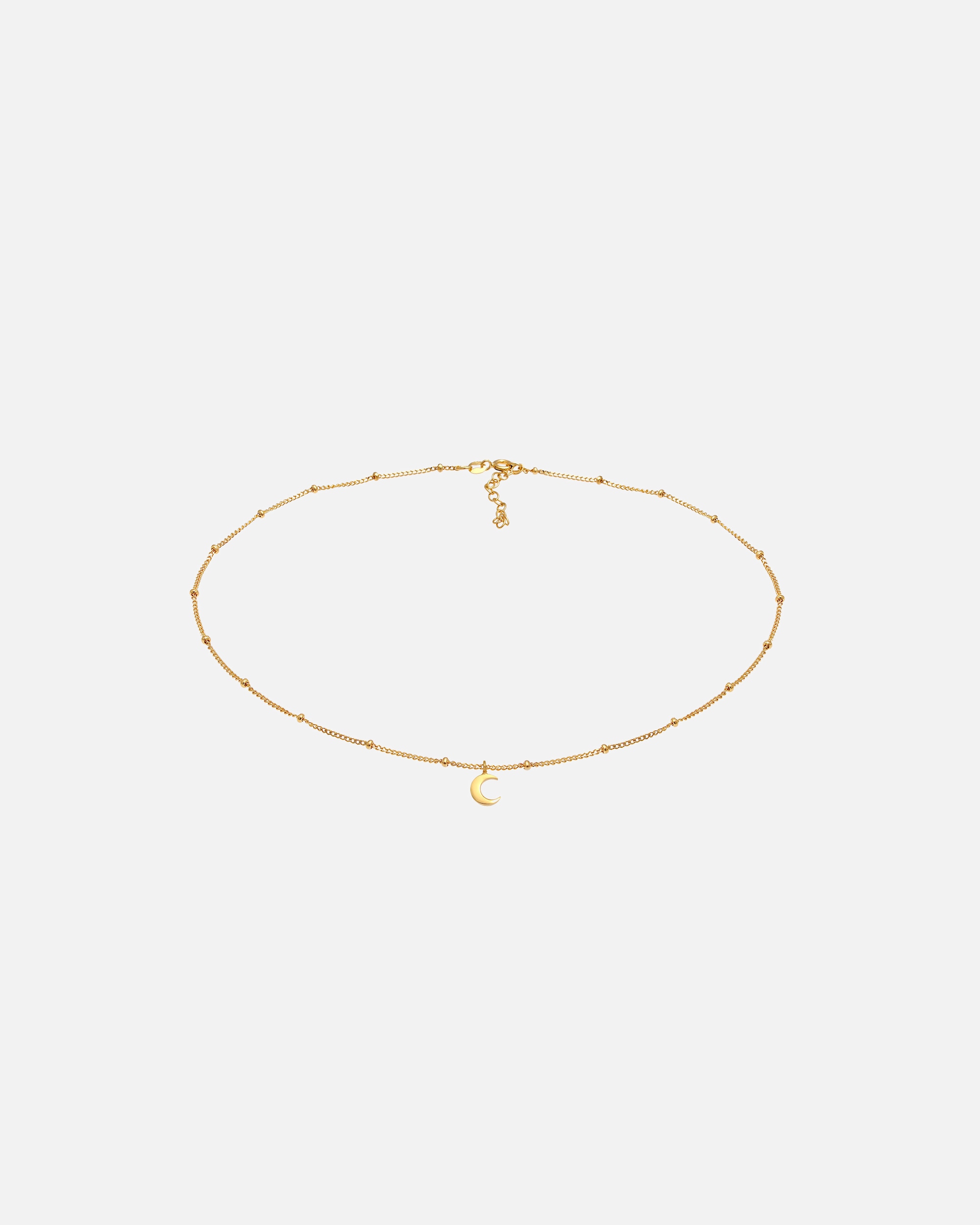 Collier pour Femme Elli Choker chaîne Boule Demi-Lune Astro 925 Argent goldfarben