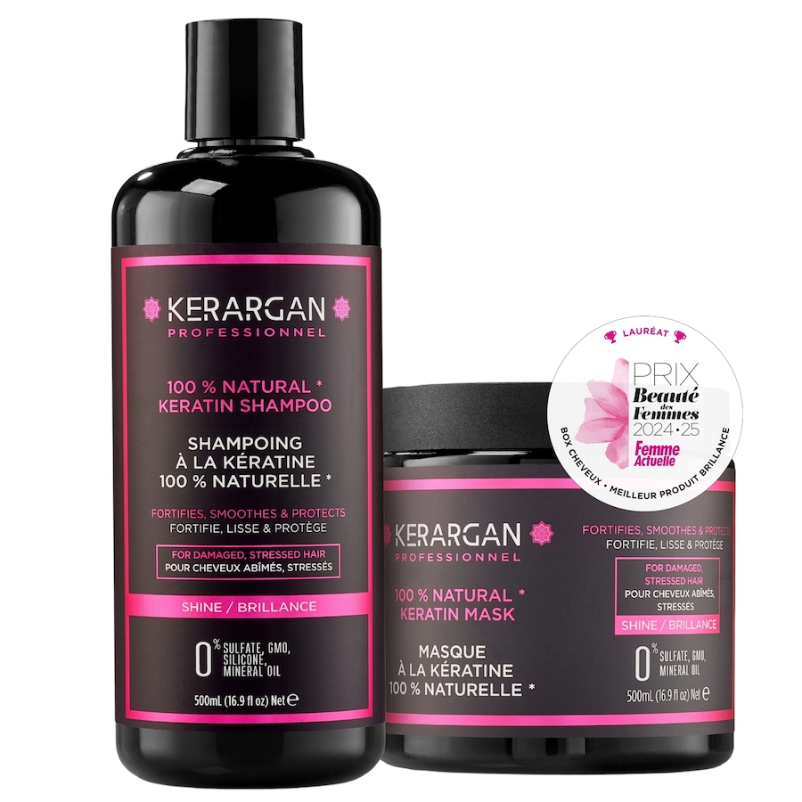 Kerargan - Kerargan - Duo Shampoing & Masque à la Kératine - 2x500ml 1000 ml unisex