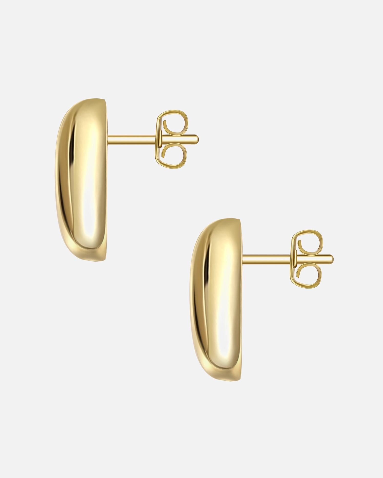 Boucles d'oreilles pour Femme Yokoamii Boucles d'oreilles en laiton doré 20,7 mm