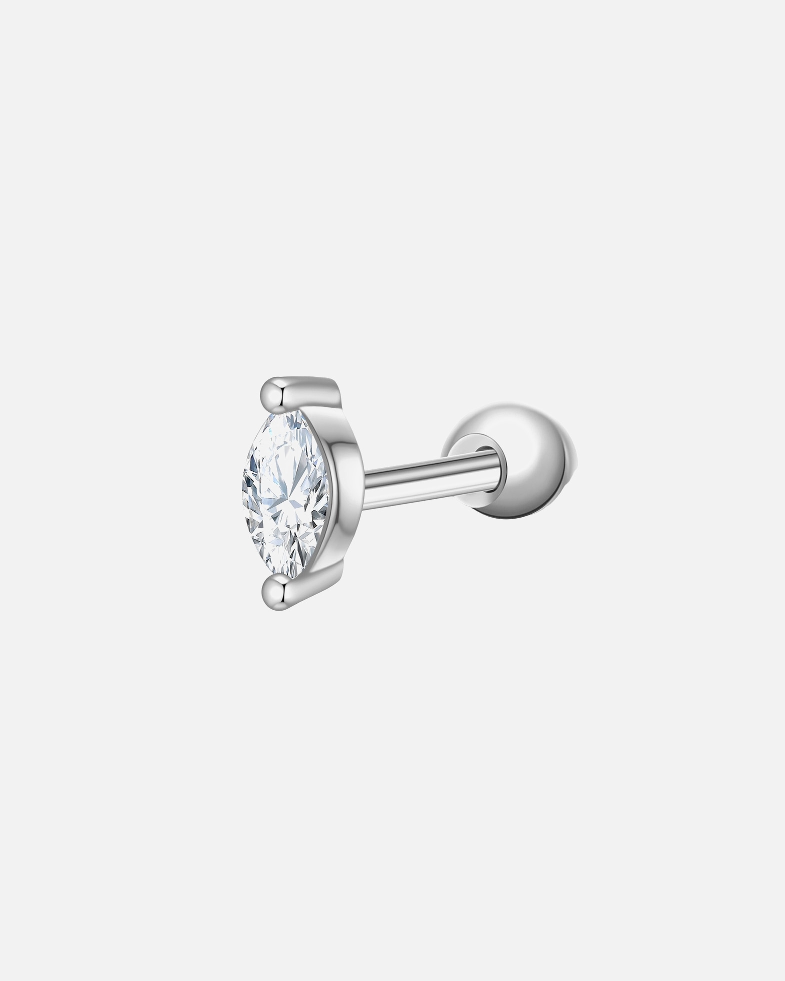 Boucles d'oreilles pour Femme Glanzstücke München Boucles d´oreilles en Argent sterling en Argent 1,9 mm