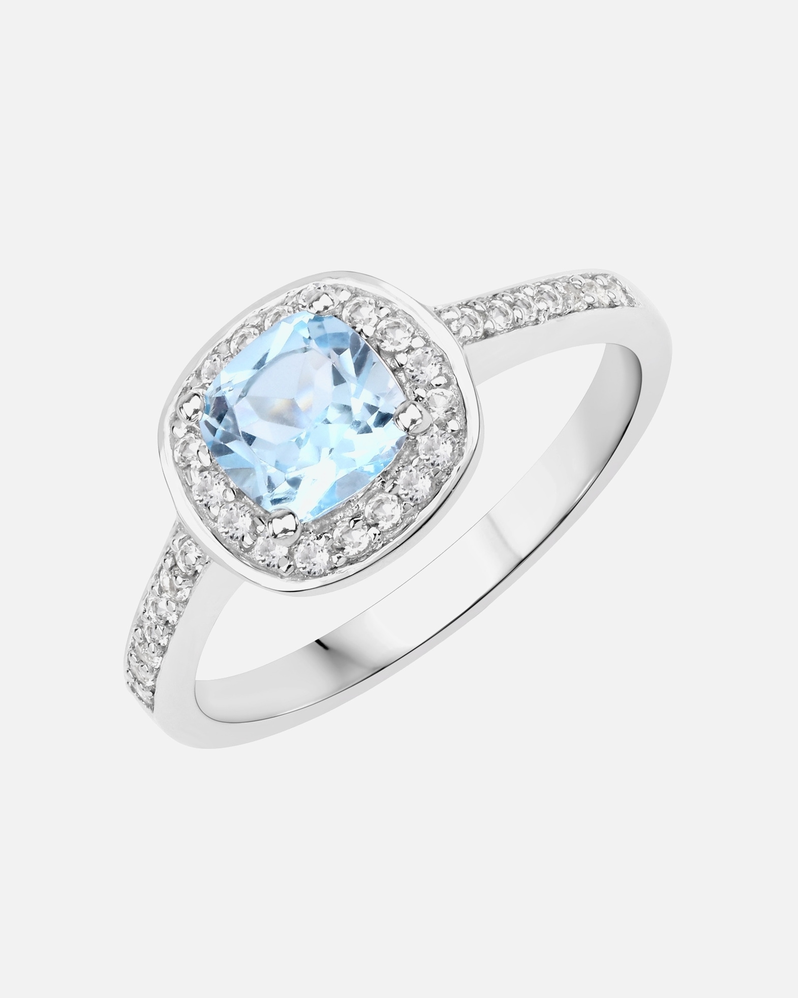 Bague pour Femme Rafaela Donata Bague Argent sterling Topaz bleu en Argent 58