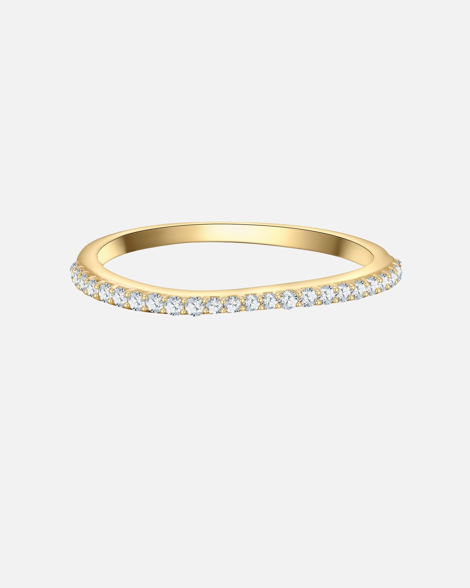 Bague pour Femme Glanzstücke München Bague en Argent sterling en Or jaune 48
