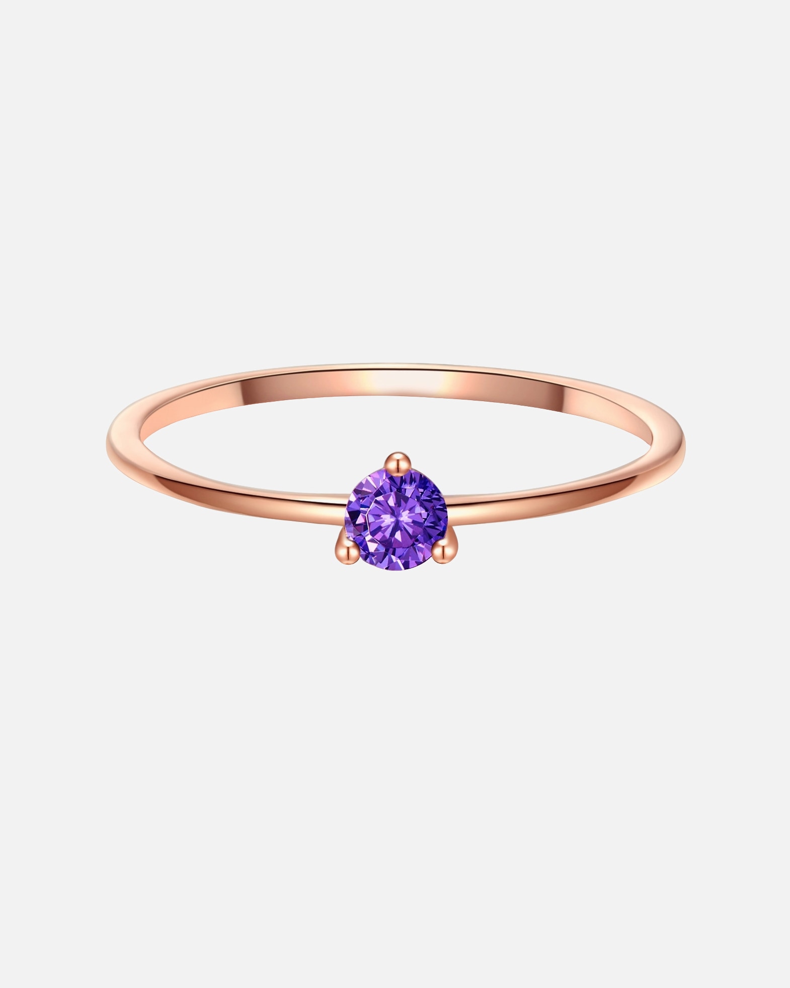 Bague pour Femme Glanzstücke München Bague en argent Argent sterling Oxyde de zirconium (CZ) en Or rose 52