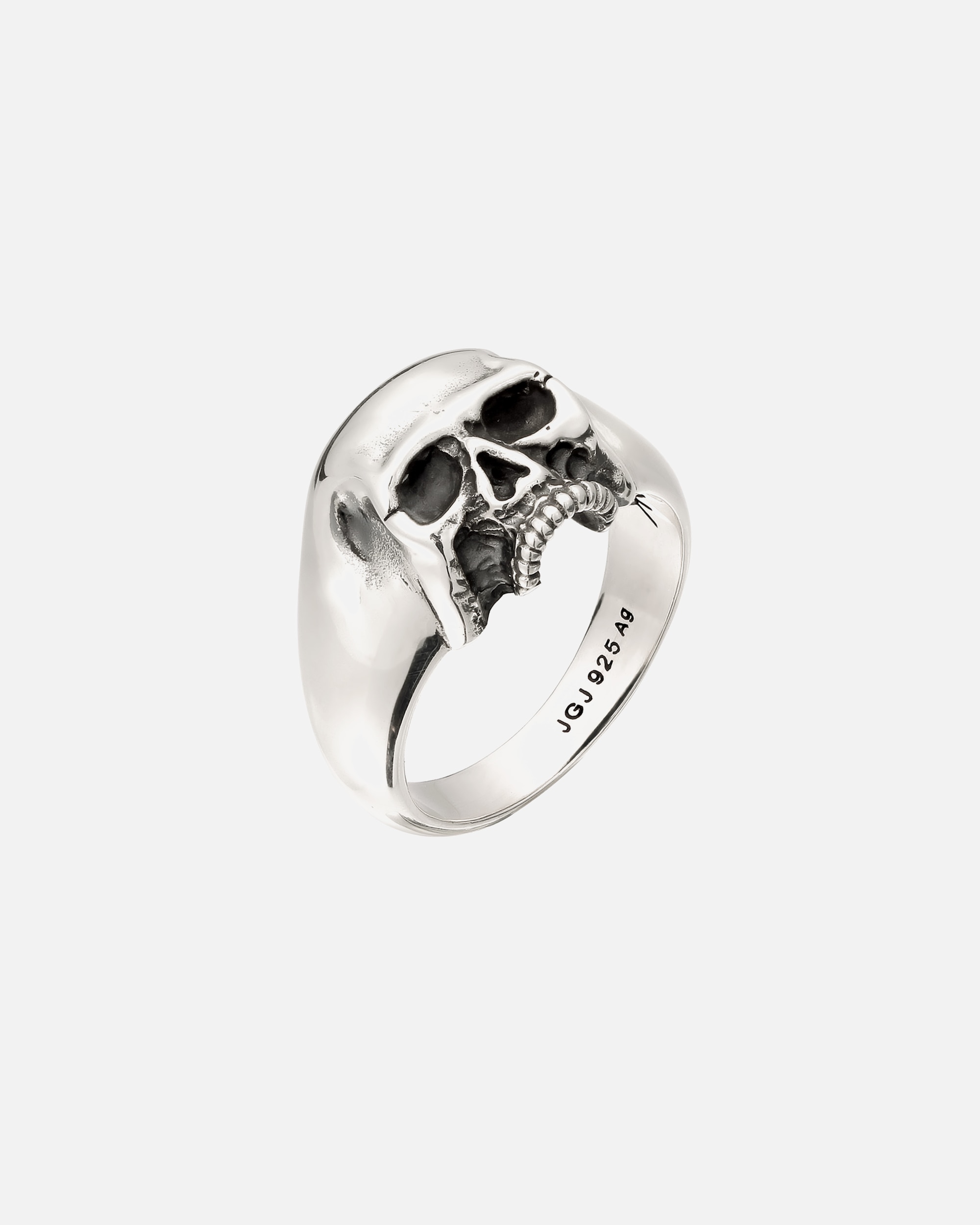 Bague pour Homme KUZZOI Bague Chevalière Crâne 925 Sterling Silver 66