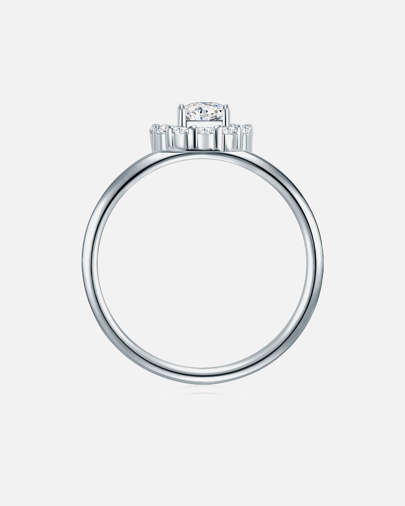 Bague pour Femme Trilani Bague en argent Argent sterling Oxyde de zirconium (CZ) en Argent 52