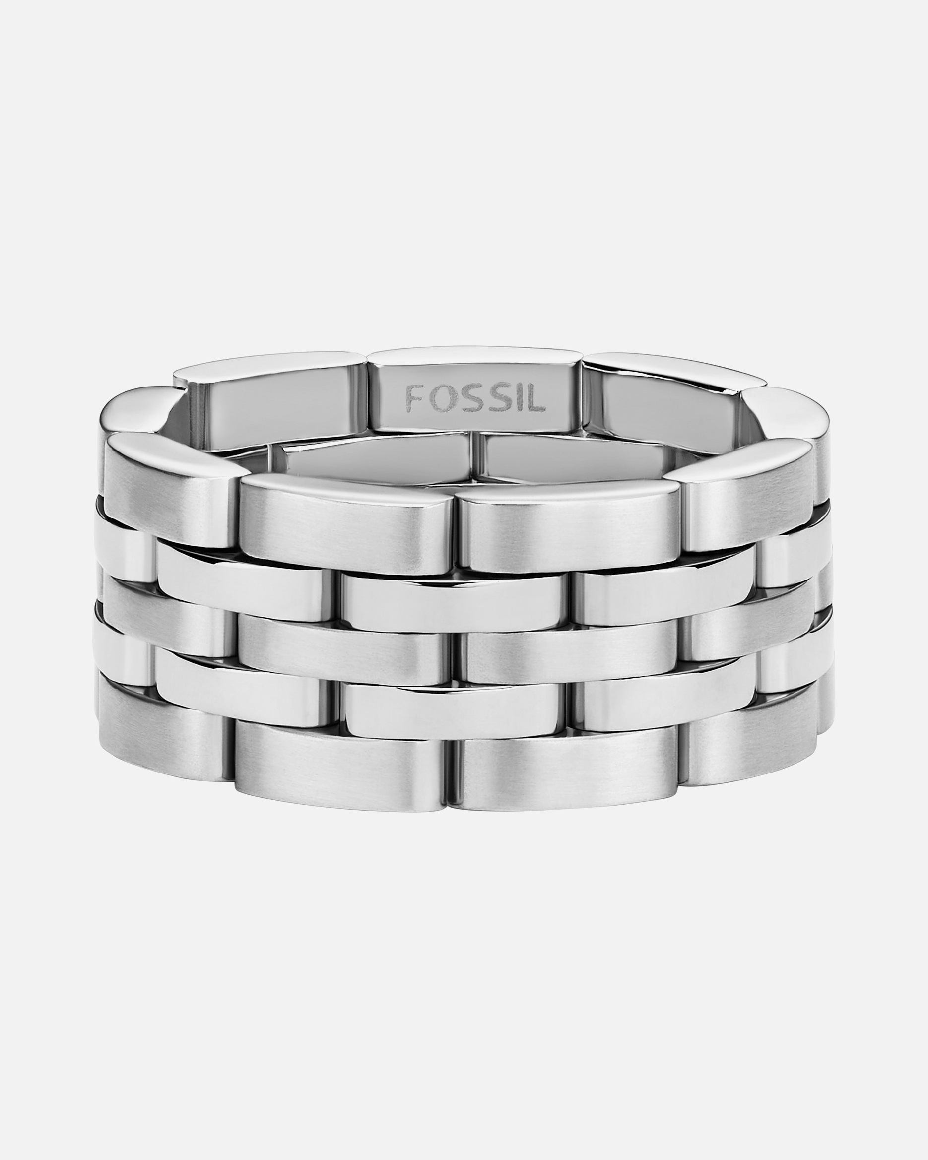 Bague pour Homme Fossil Bagues argent 63