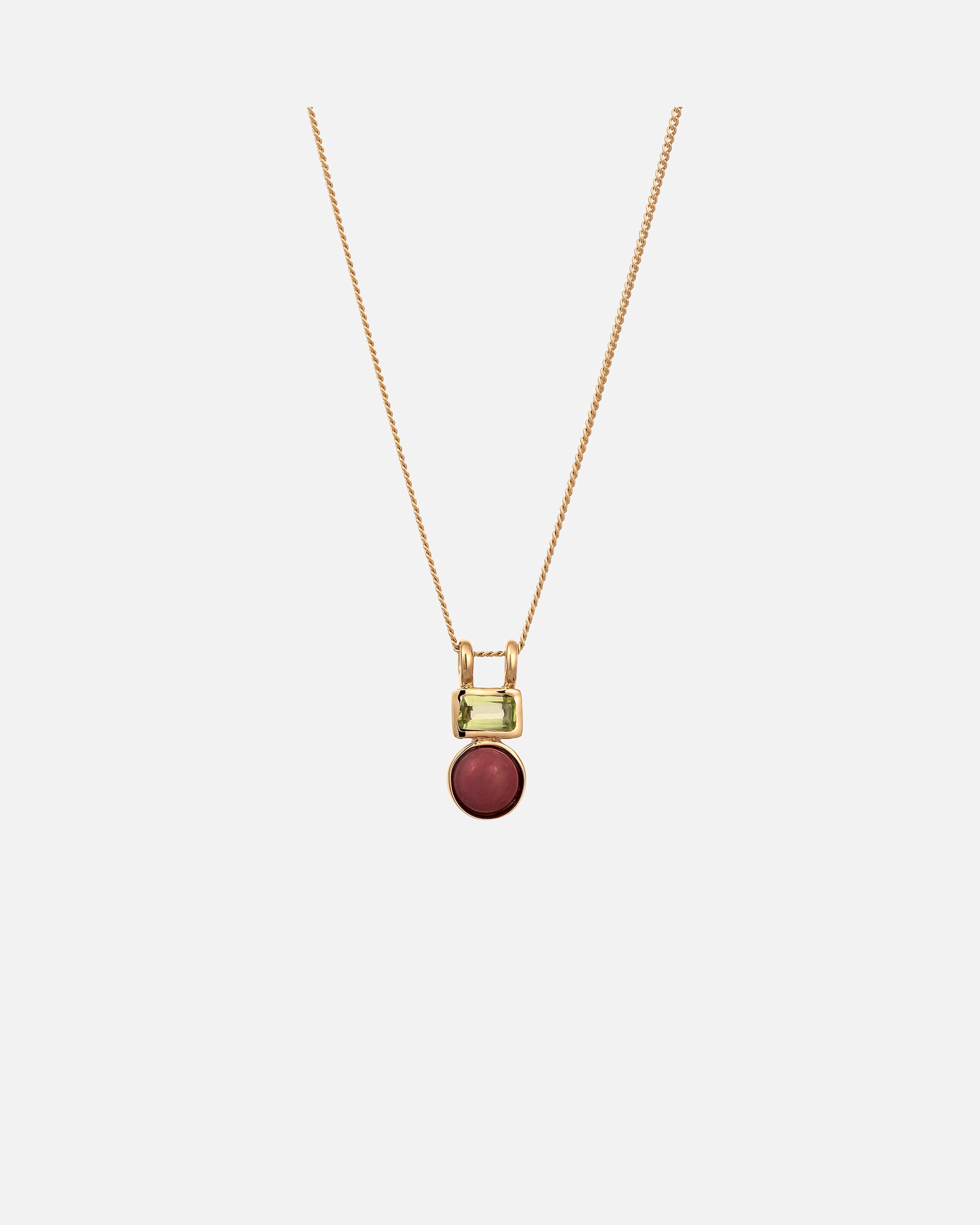 Collier pour Femme Collier avec pendentif Carré Agate Rouge 925 Sterling Silver Gold-plated 45