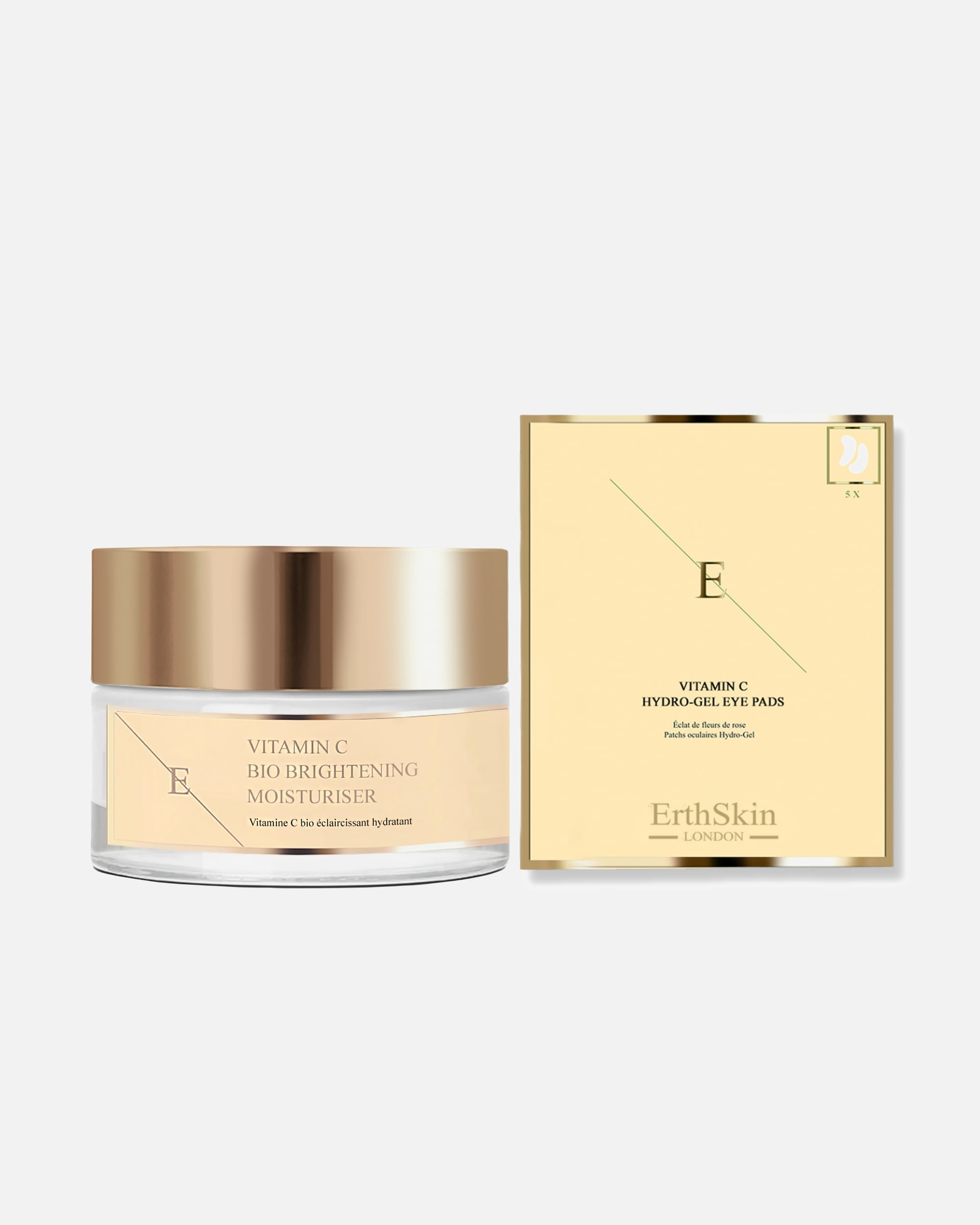 Coffret soin visage pour Femme ErthSkin London Coffret Yeux Brillants à la Vitamine C 1 pièce