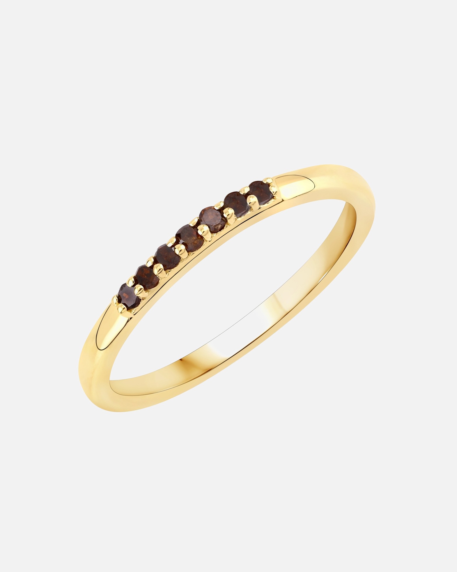 Bague pour Femme Bague Argent sterling Diamant en Or jaune 56