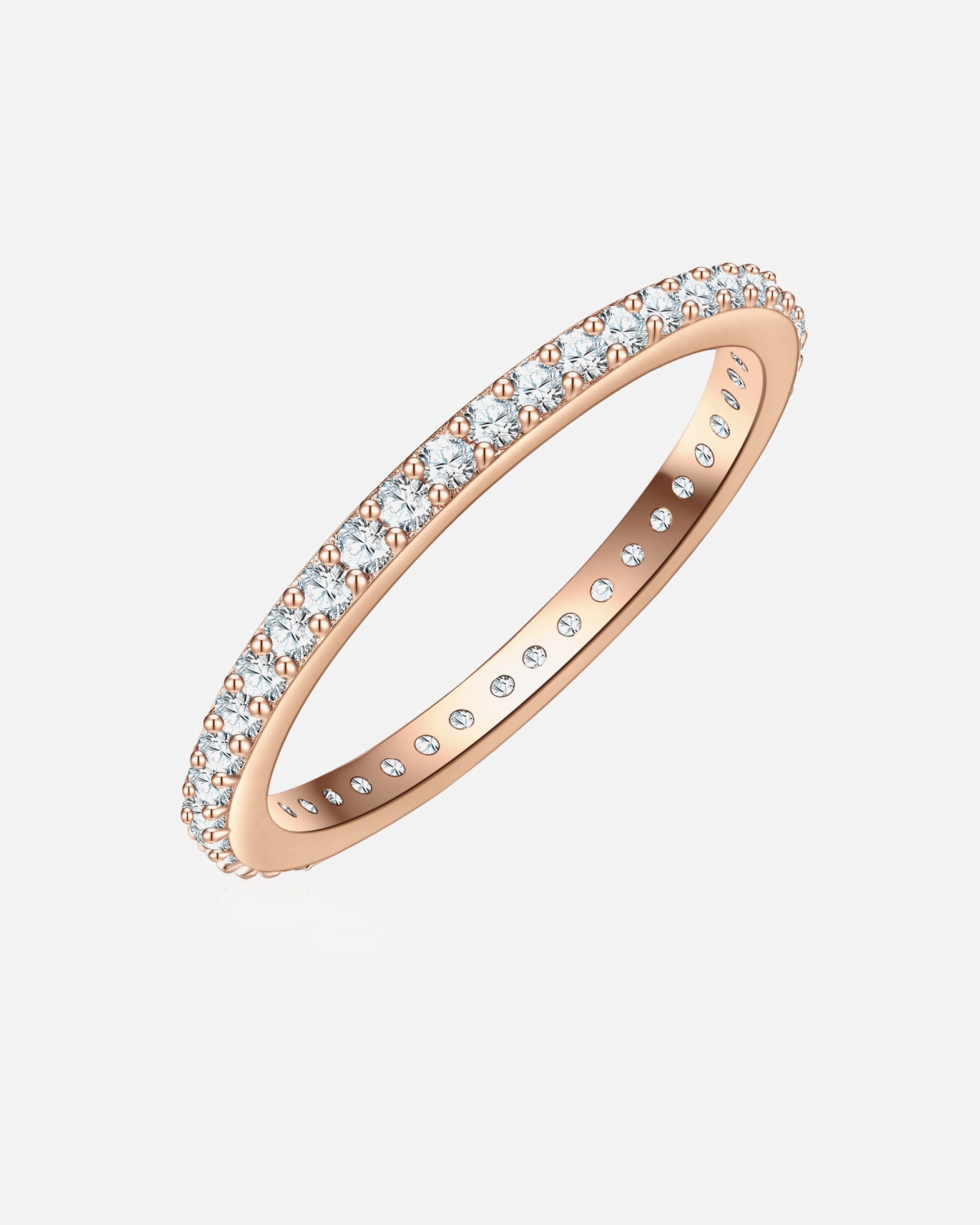 Bague pour Femme Glanzstücke München Bague en Argent Sterling en or rose 60