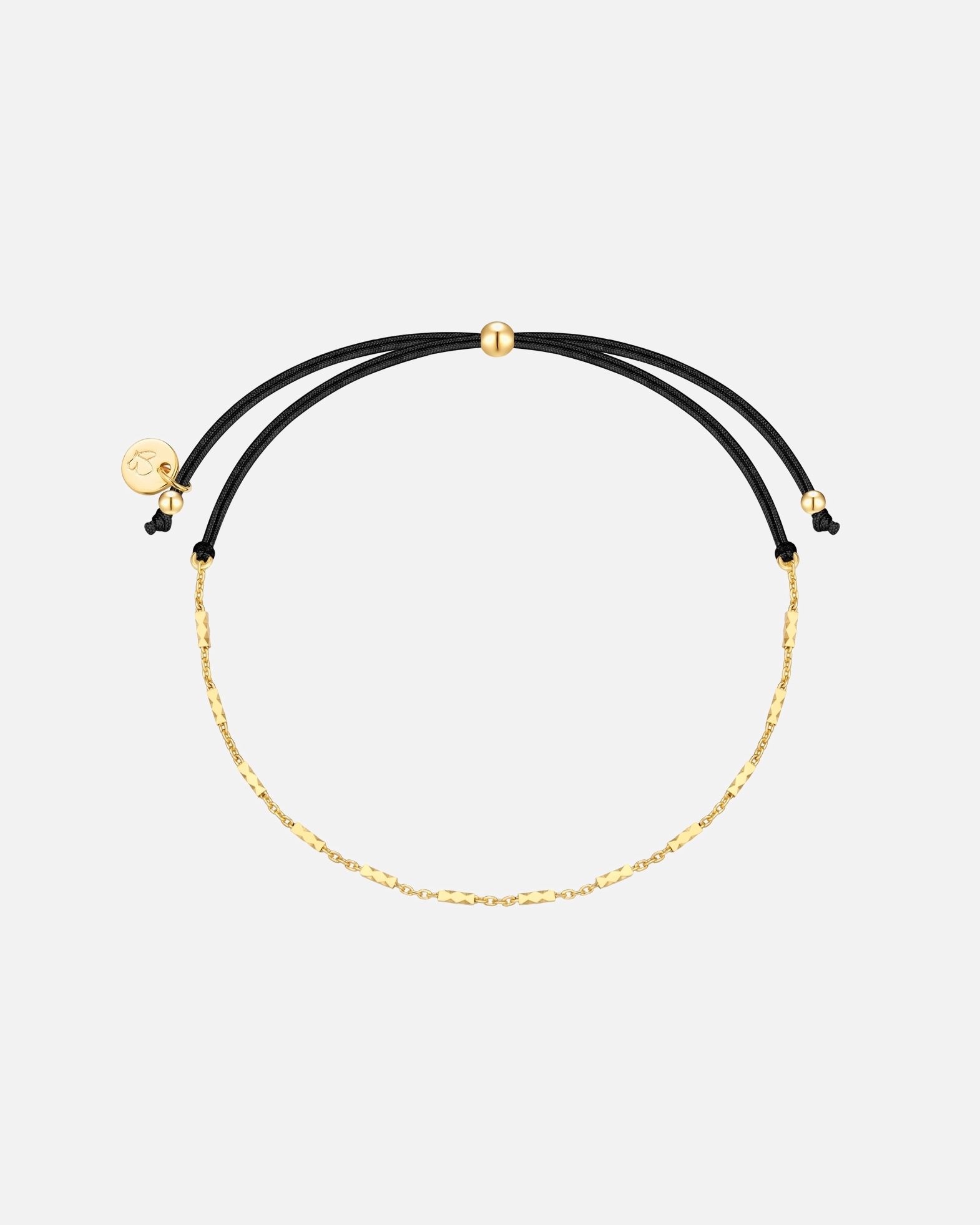 Bracelet pour Femme Glanzstücke München Bracelet en argent sterling en or jaune Réglable 15,0 - 22,0 cm