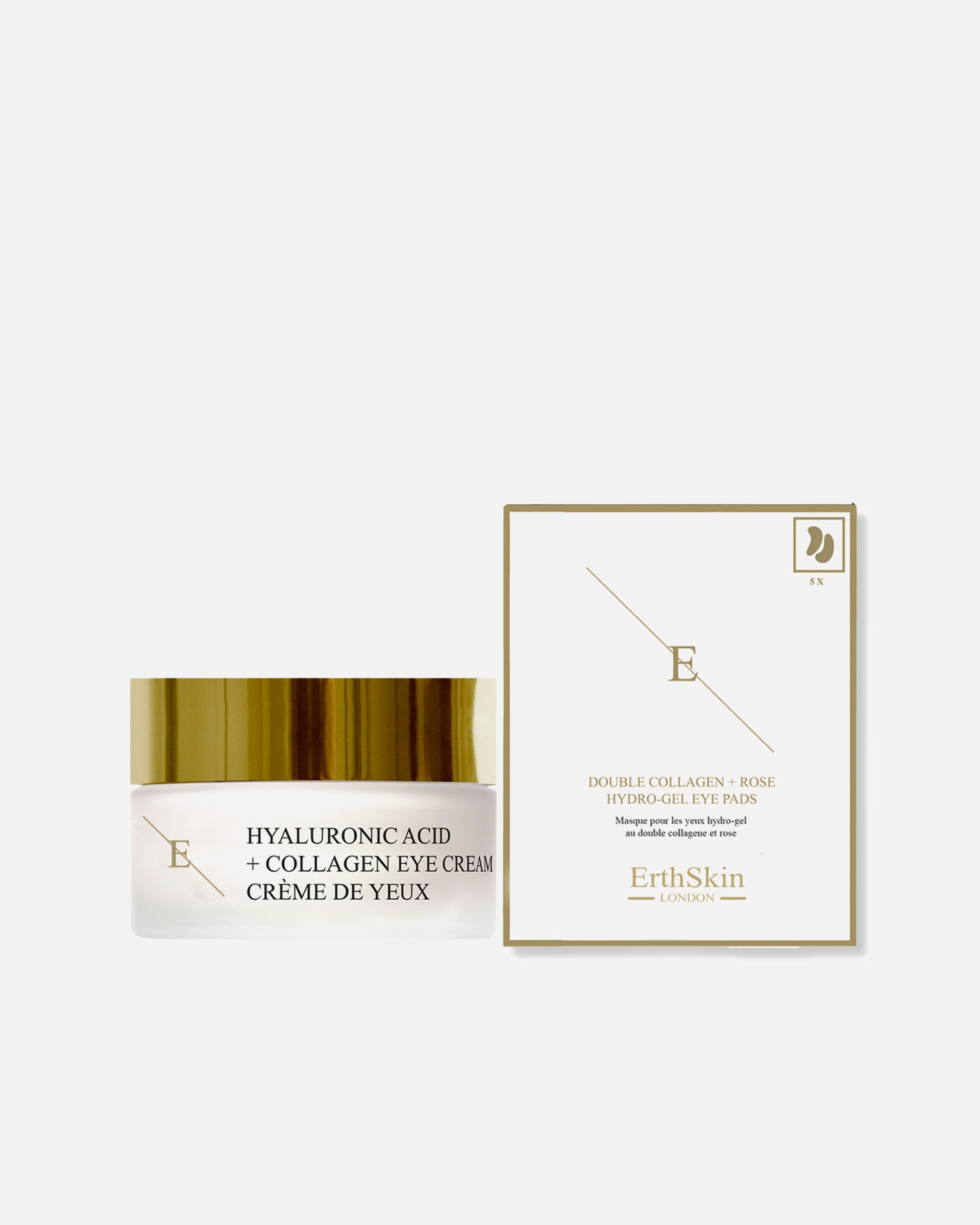 Coffret contour des yeux pour Femme ErthSkin London Coffret contour des yeux Pro Age + Double Collagène 1 pièce