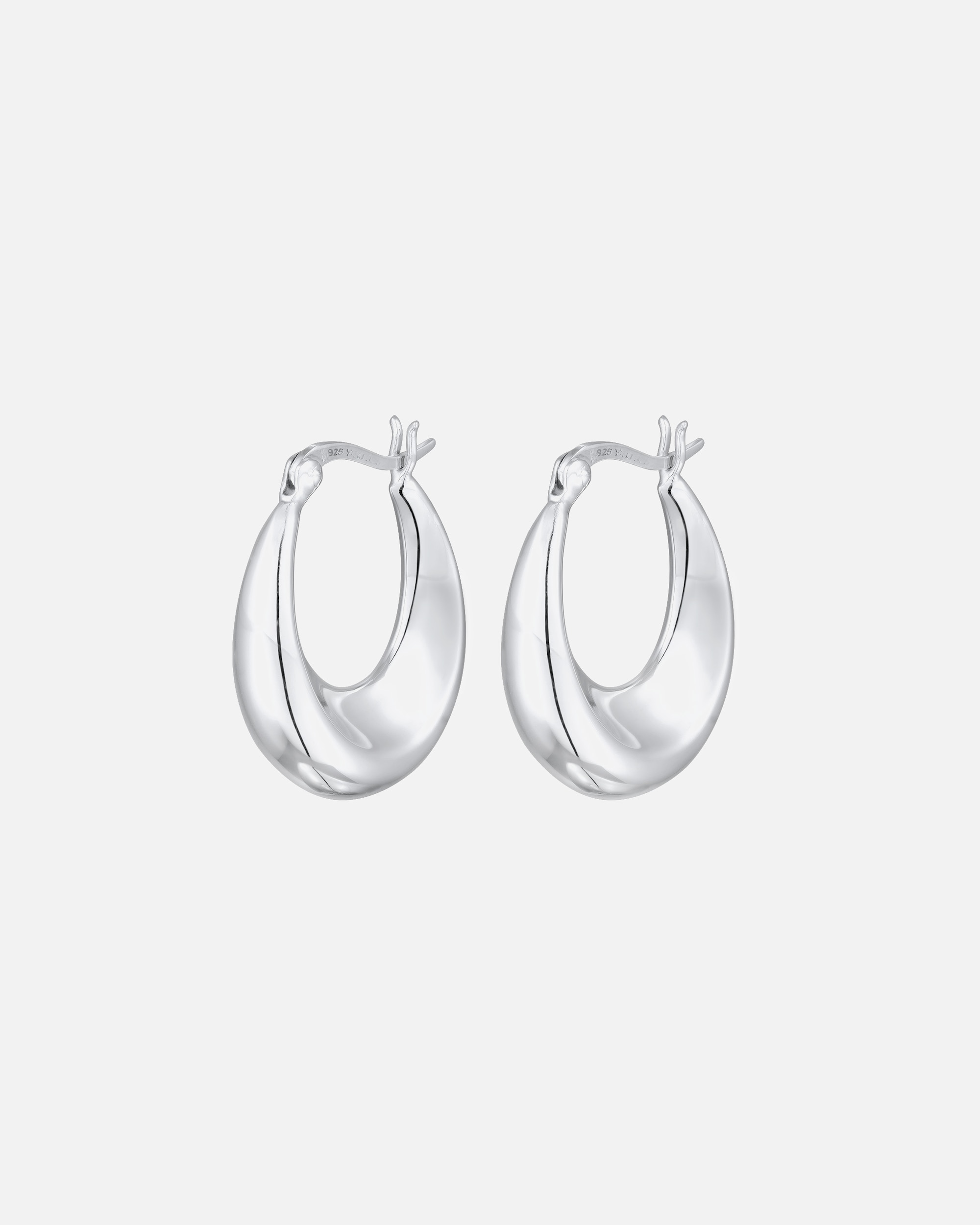 Boucles d'oreilles pour Femme Elli Creolen Elegant Klassik 925 Silber silberfarben