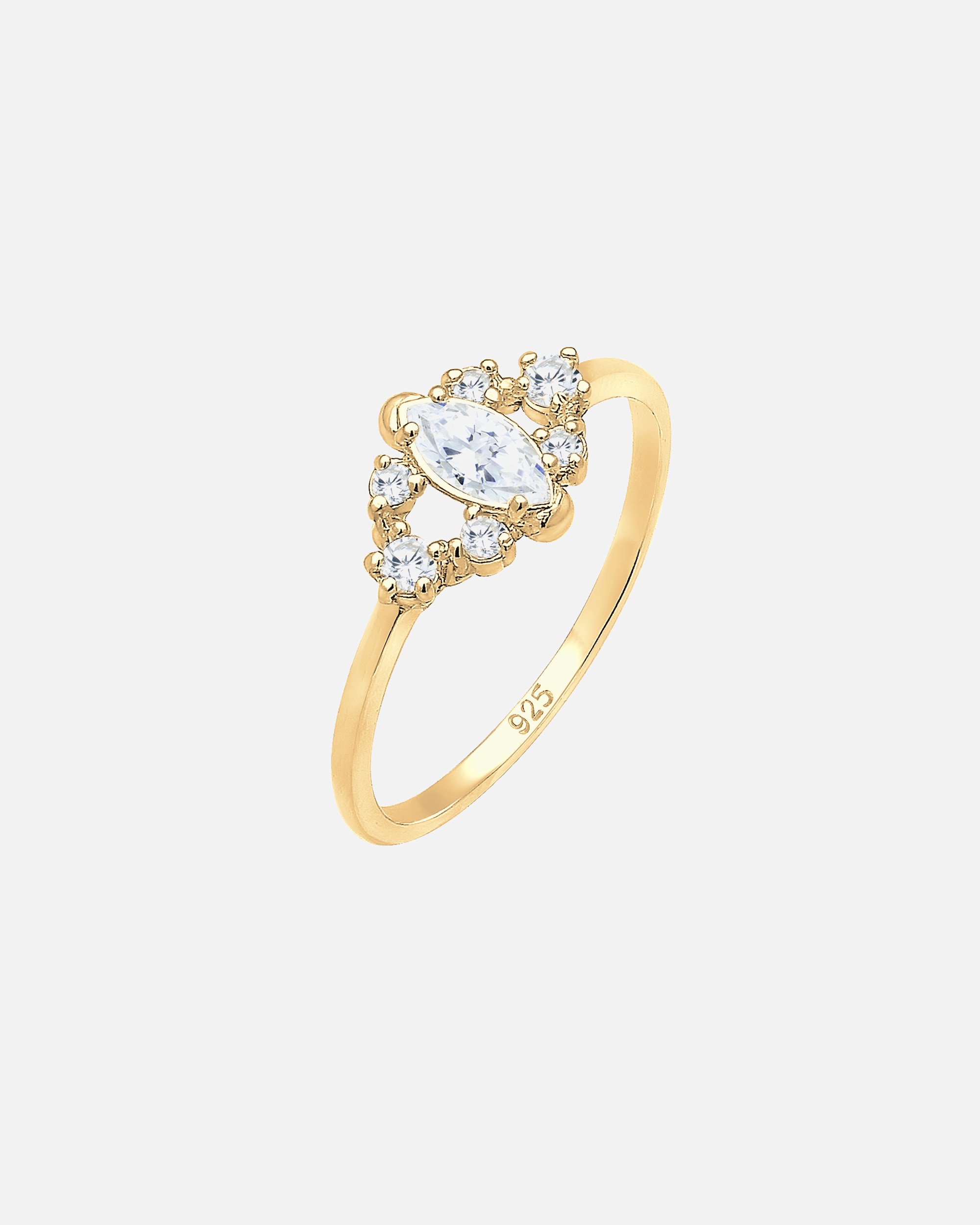 Bague pour Femme Elli Valentin Floral Cristaux de Zirconium Argent 925 56