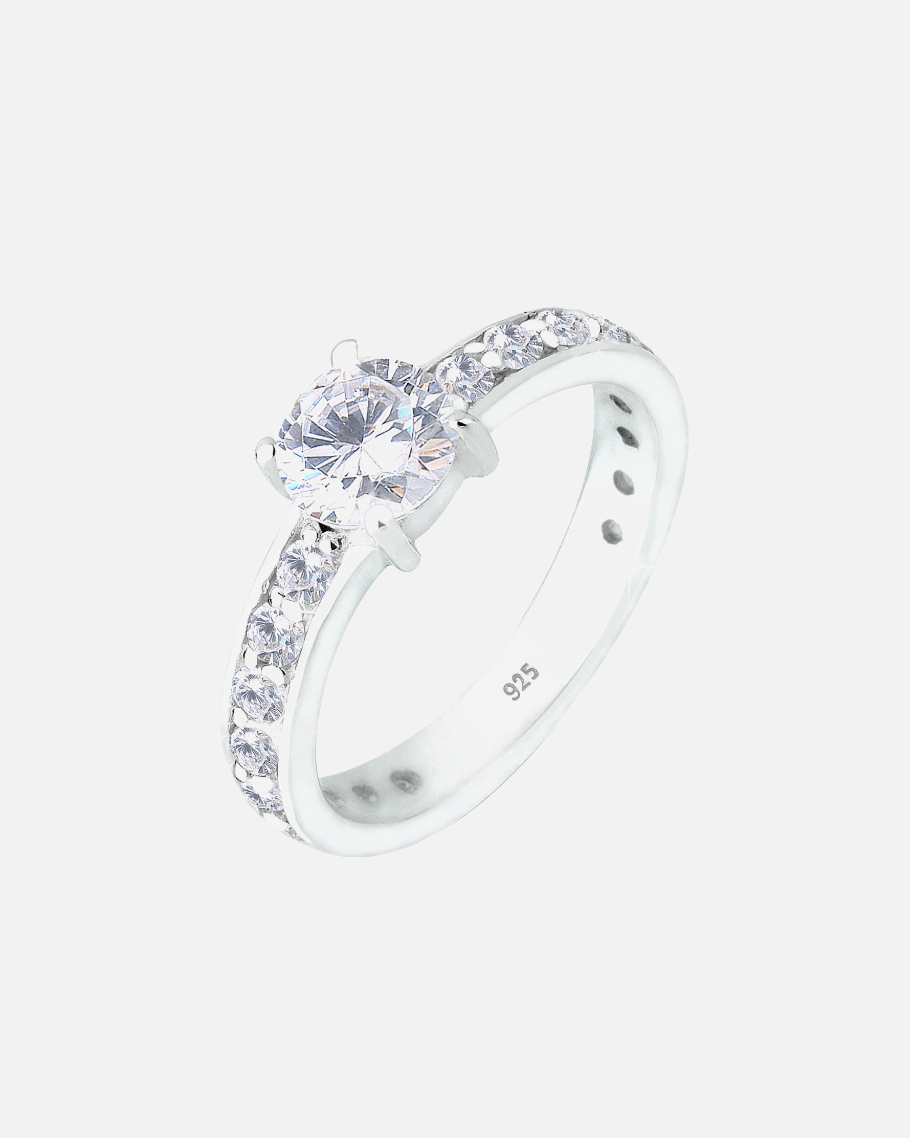 Bague pour Femme Elli Solitaire zirconium Argent 925 54