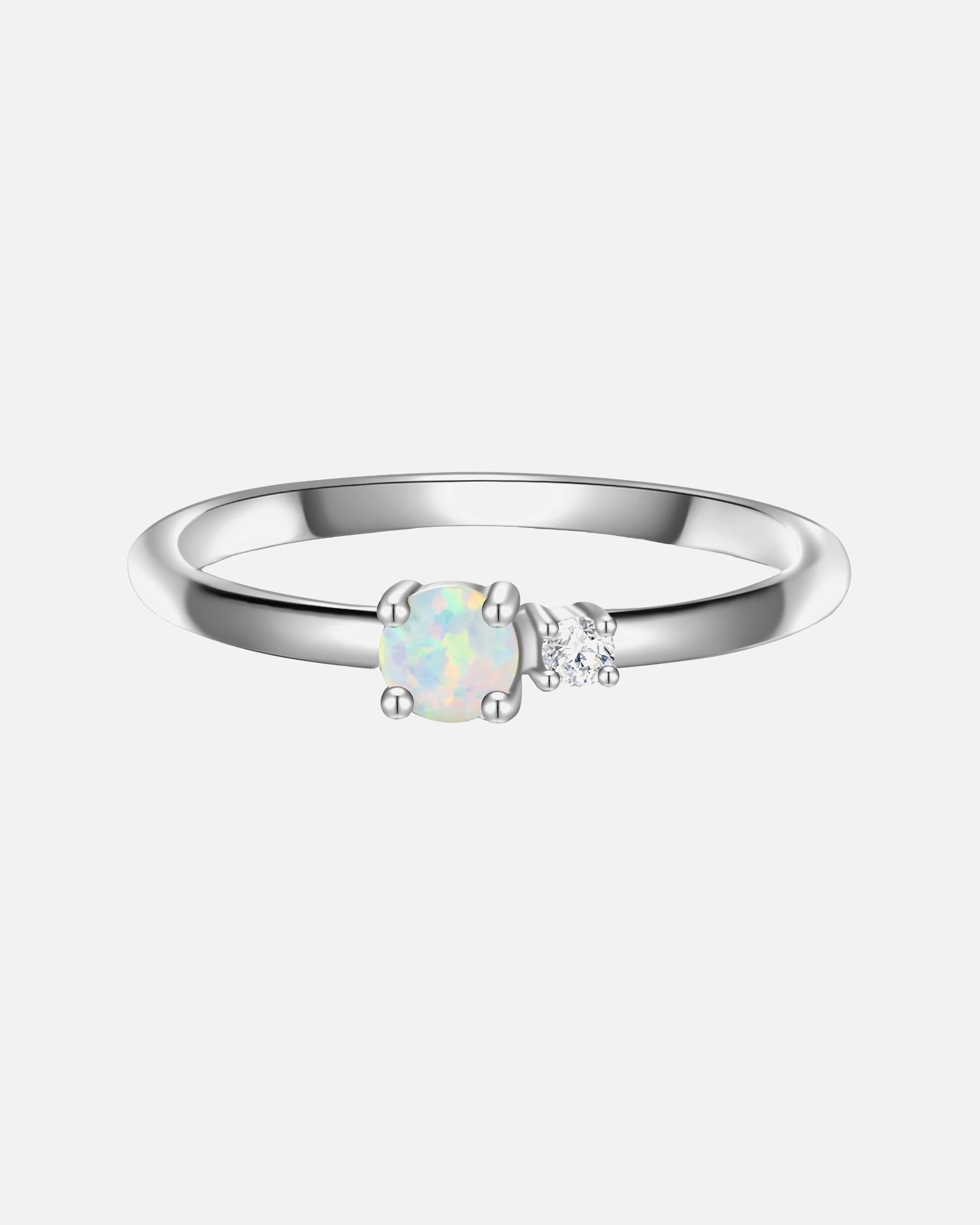 Bague pour Femme Glanzstücke München Bague en argent Argent sterling Oxyde de zirconium (CZ) en Argent 60