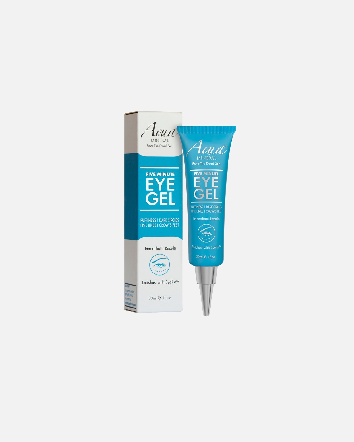 Gel visage pour Unisexe Aqua Mineral AQUAMINERAL - Five Minute Eye Gel Contour des Yeux - Eyeliss™, Acide Hyaluronique, Collagène & Peptides - Aide à Lisser Poches et Ridules - 30 ml AQUAMINERAL - Five Minute Eye Gel Contour des Yeux - Eyeliss™, Acide Hyaluronique, Collagène & Peptides - Aide à Lisser Poches et Ridules - 30 ml