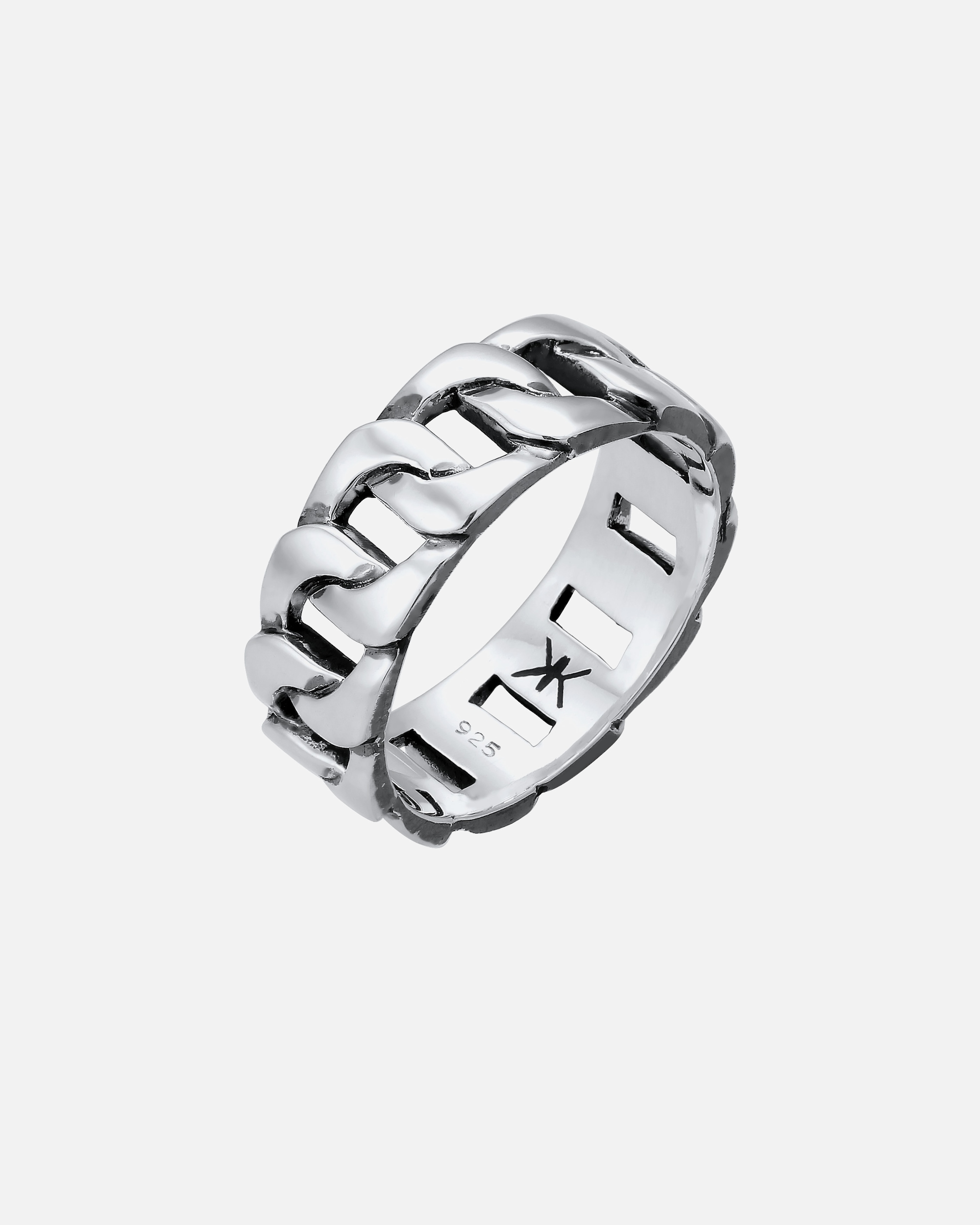 Bague pour Homme KUZZOI Statment Massif Trend Robuste Look Rustique Bague Homme - (925/1000) Argent 54