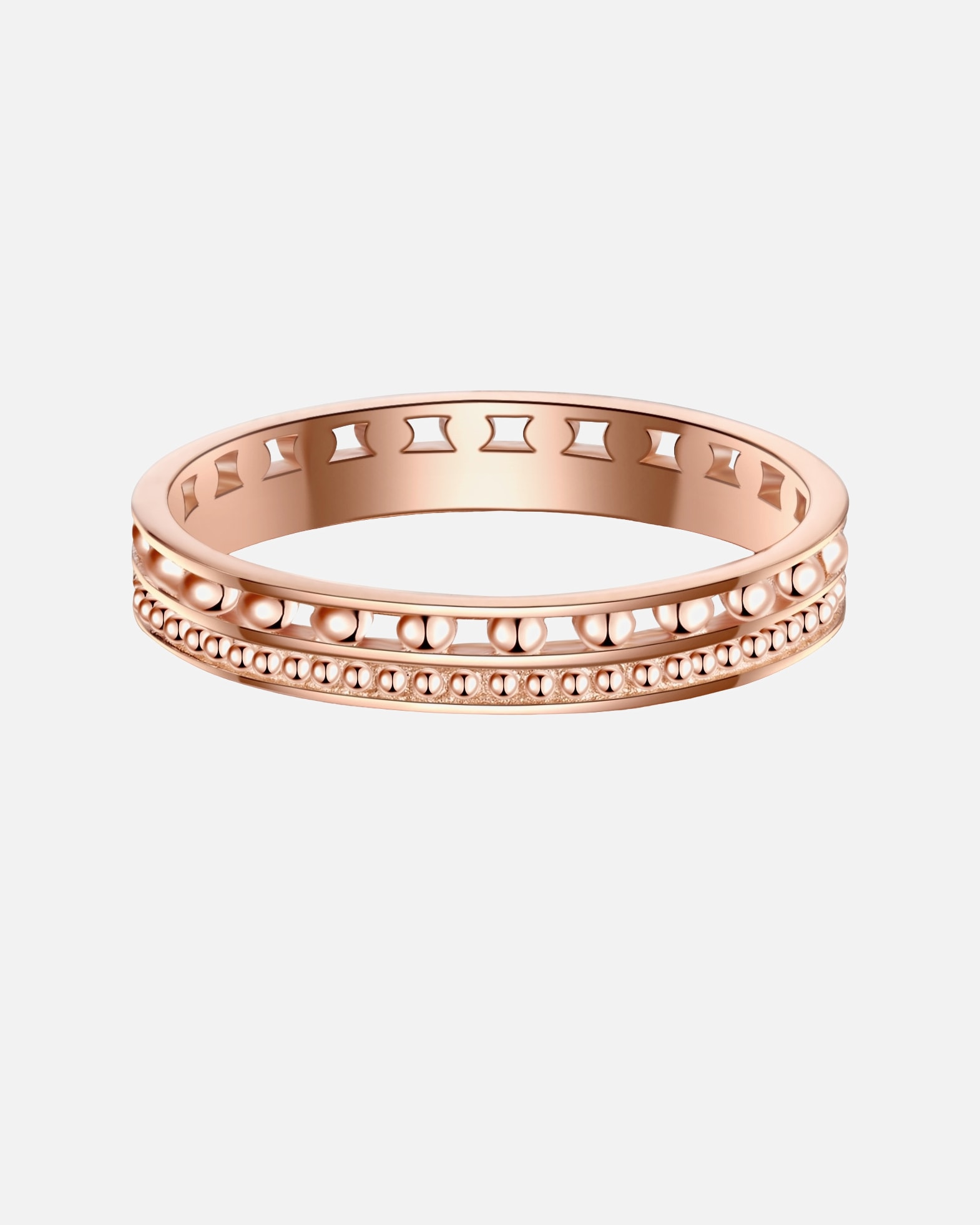 Bague pour Femme Glanzstücke München Bague en argent Argent sterling en Or rose 58