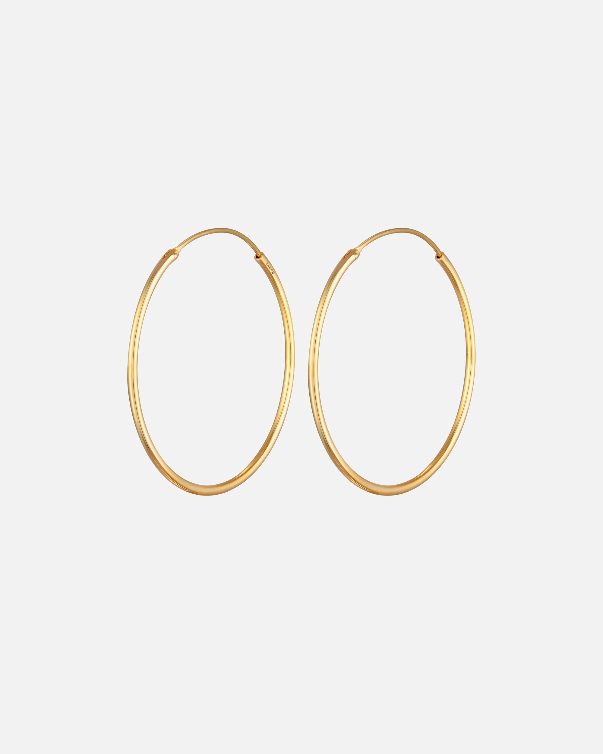 Boucles d'oreilles pour Femme Elli Femmes Créoles Basique Classique en Argent Sterling 925 goldfarben