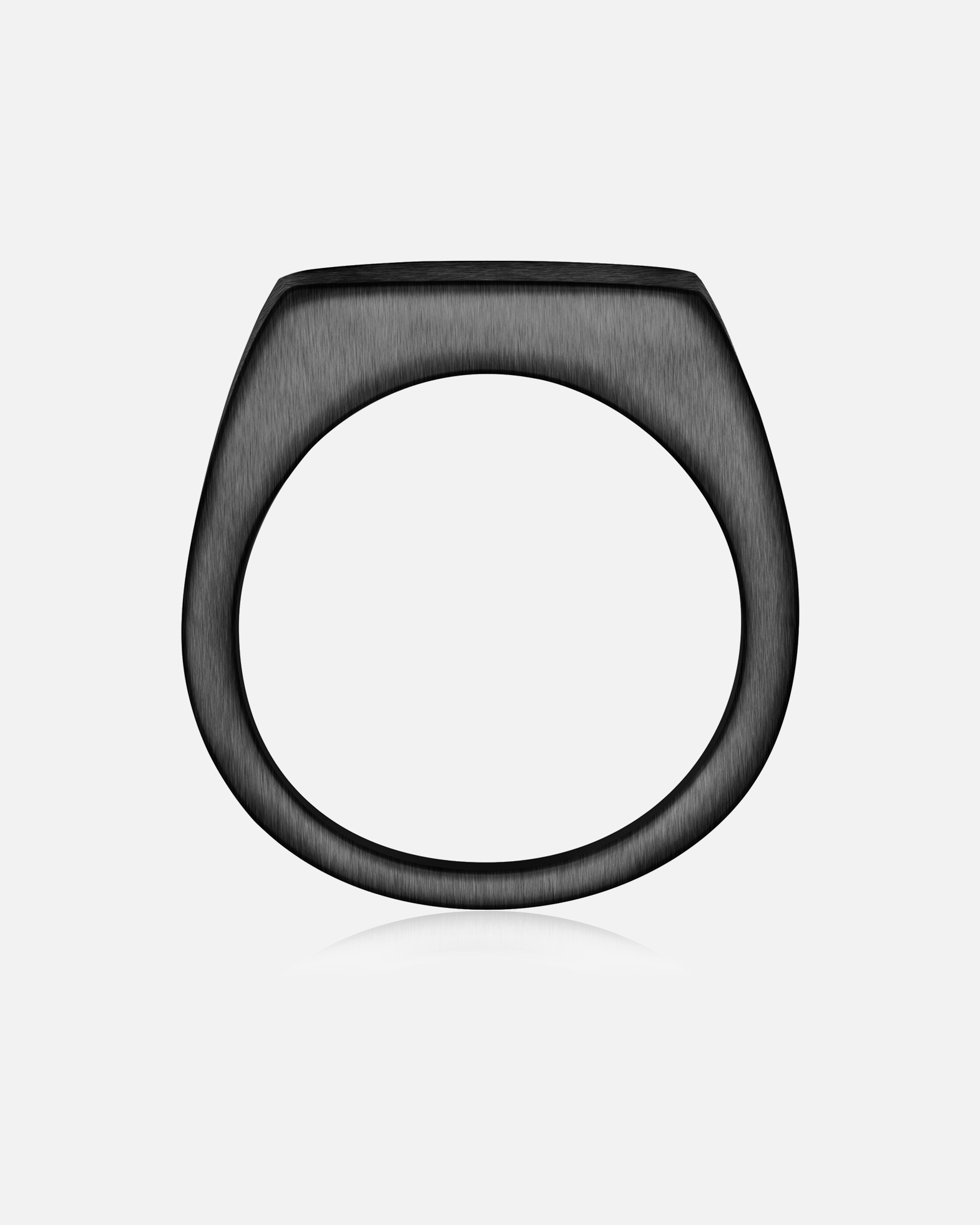 Bague pour Homme True Rebels Bague en Acier Inoxydable en noir 70