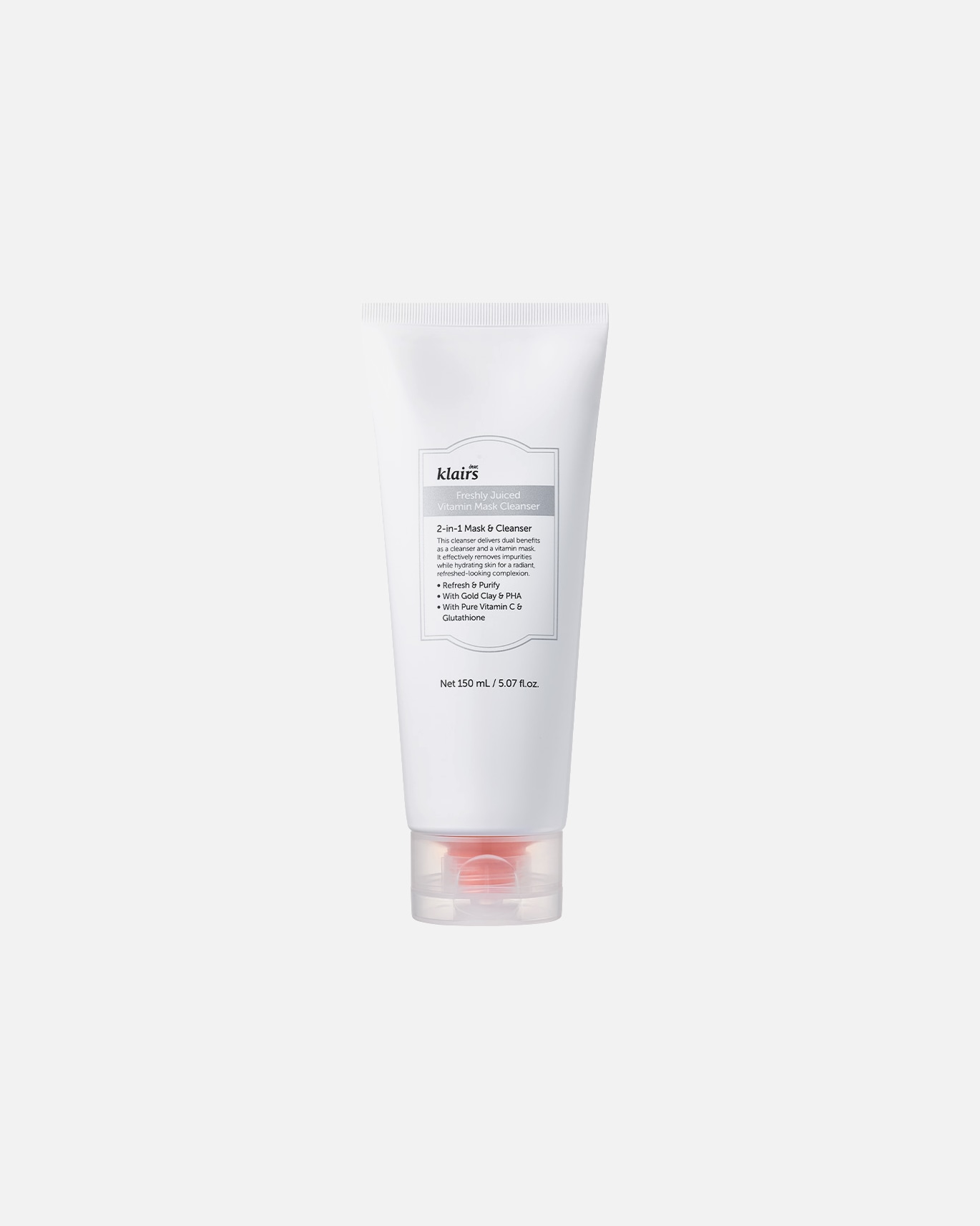 Mousse nettoyante visage pour Unisexe Dear Klairs Freshly Juiced Vitamin Mask Cleanser 150 ml