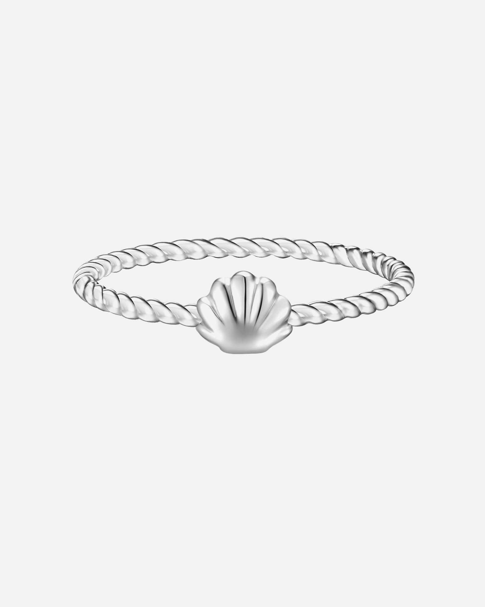 Bague pour Femme Bague en argent Coquillage Argent sterling en Argent 58