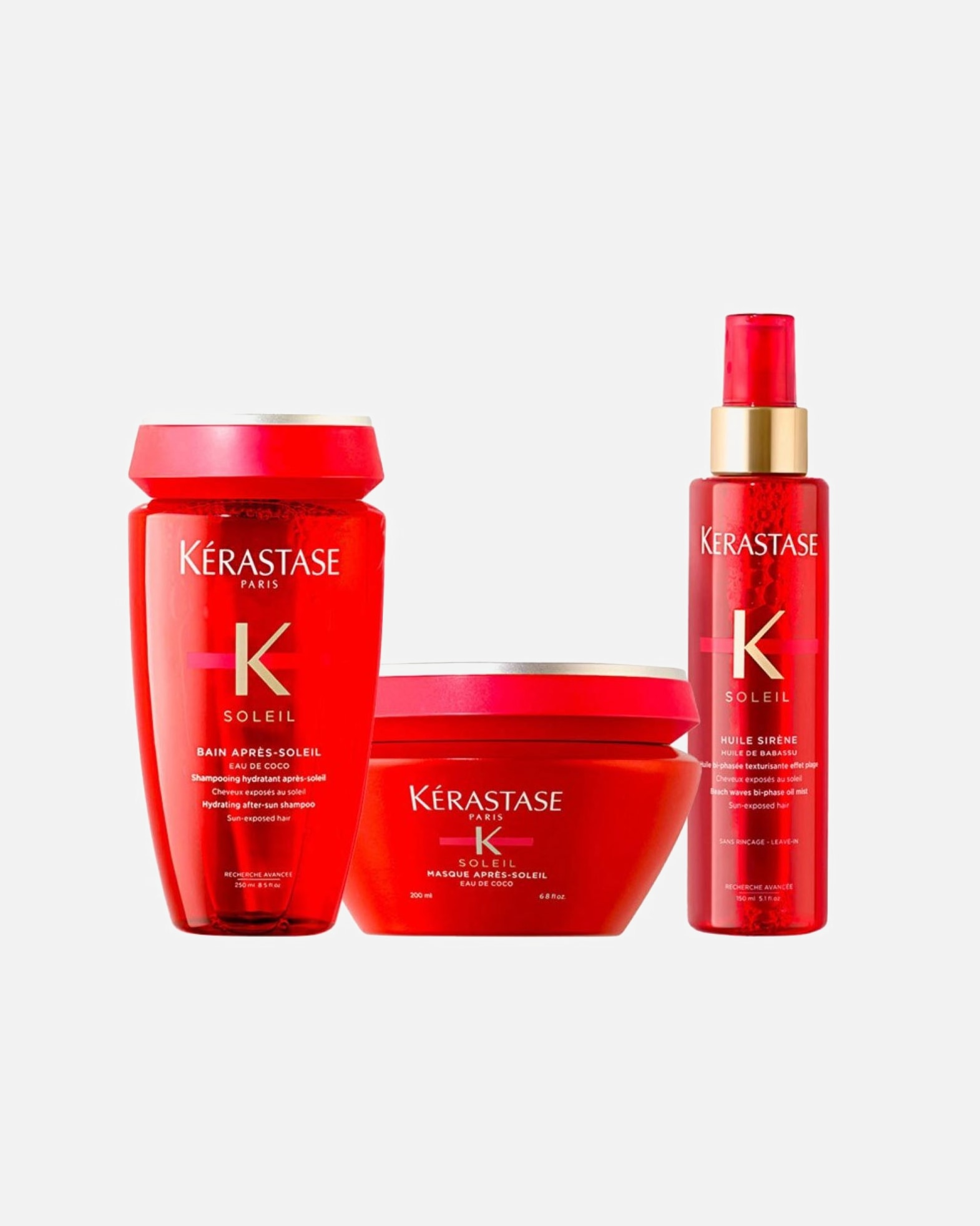Coffret soin cheveux pour Femme Kérastase Coffret Soleil (Bain / Masque / Huile) 1 pièce