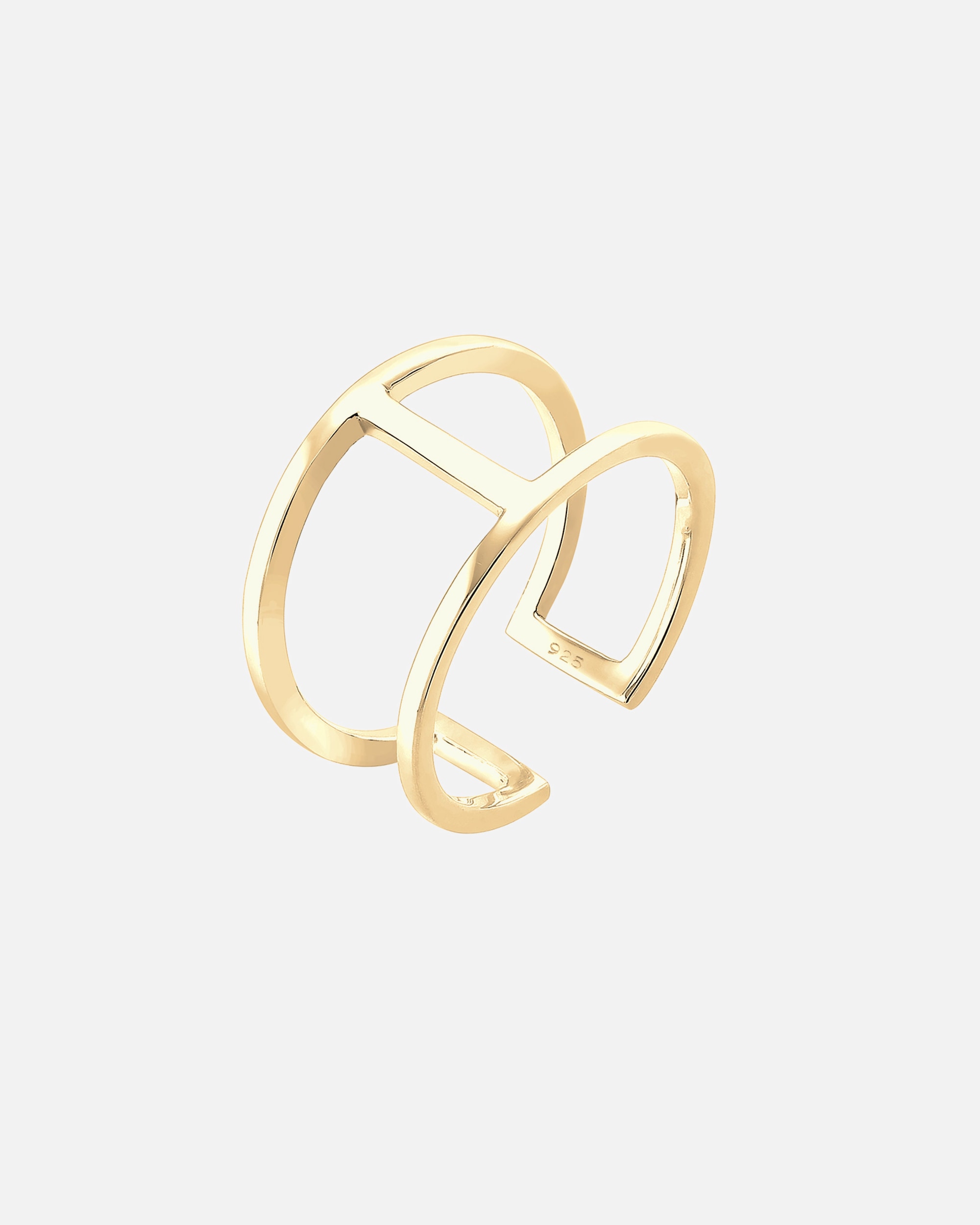 Bague pour Femme Elli Geo Tendance Minimale Bague Femme - (925/1000) Argent goldfarben