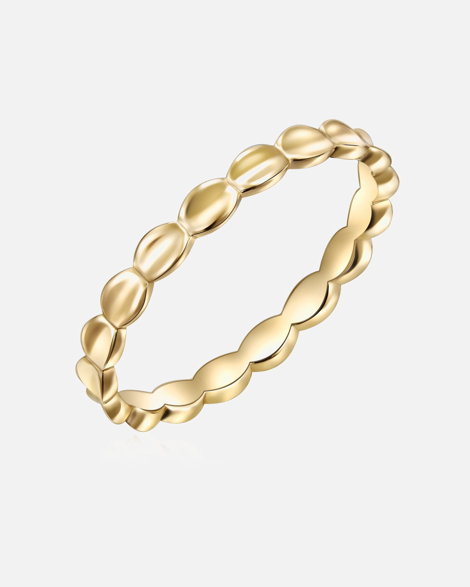 Bague pour Femme Glanzstücke München Bague en argent Argent sterling en Or jaune 50